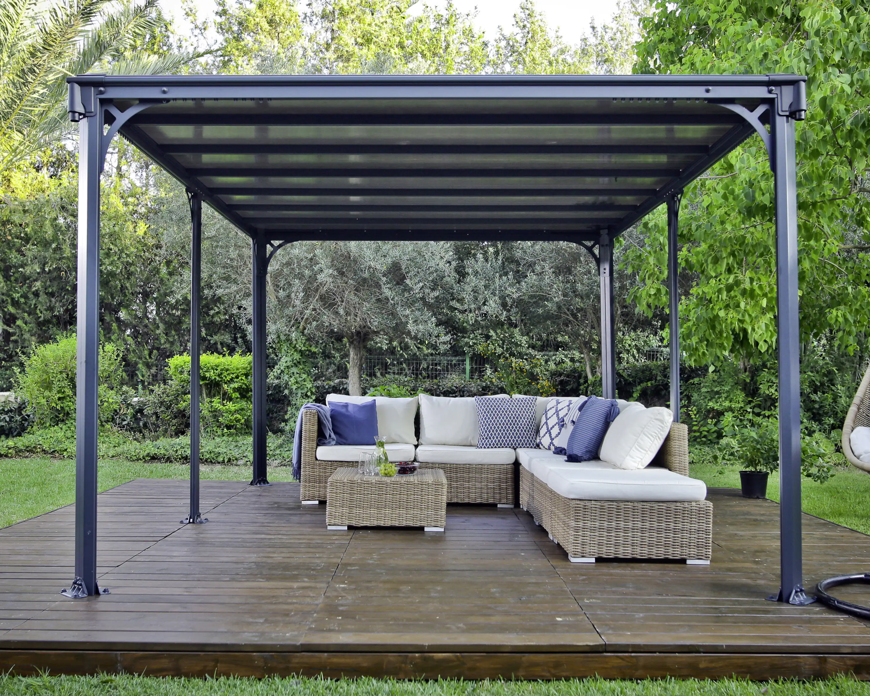 Canopia Pavillon Milano 426 x 309 cm anthrazit