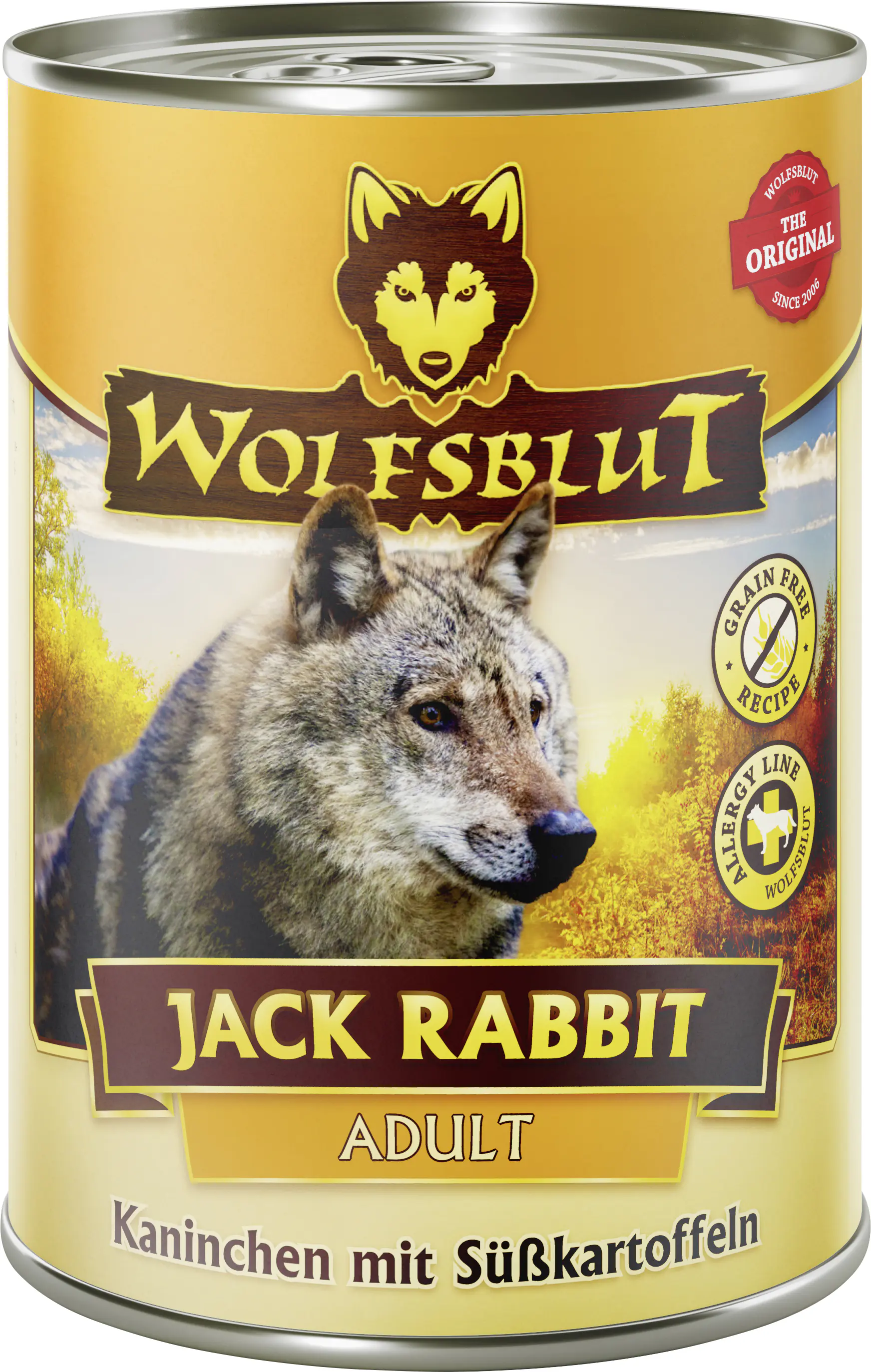 Wolfsblut Jack Rabbit Hundenassfutter Adult getreidefrei 395 g Kaninchen