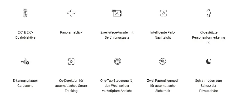 Ezviz WLAN Indoor Überwachungskamera H7c Dual