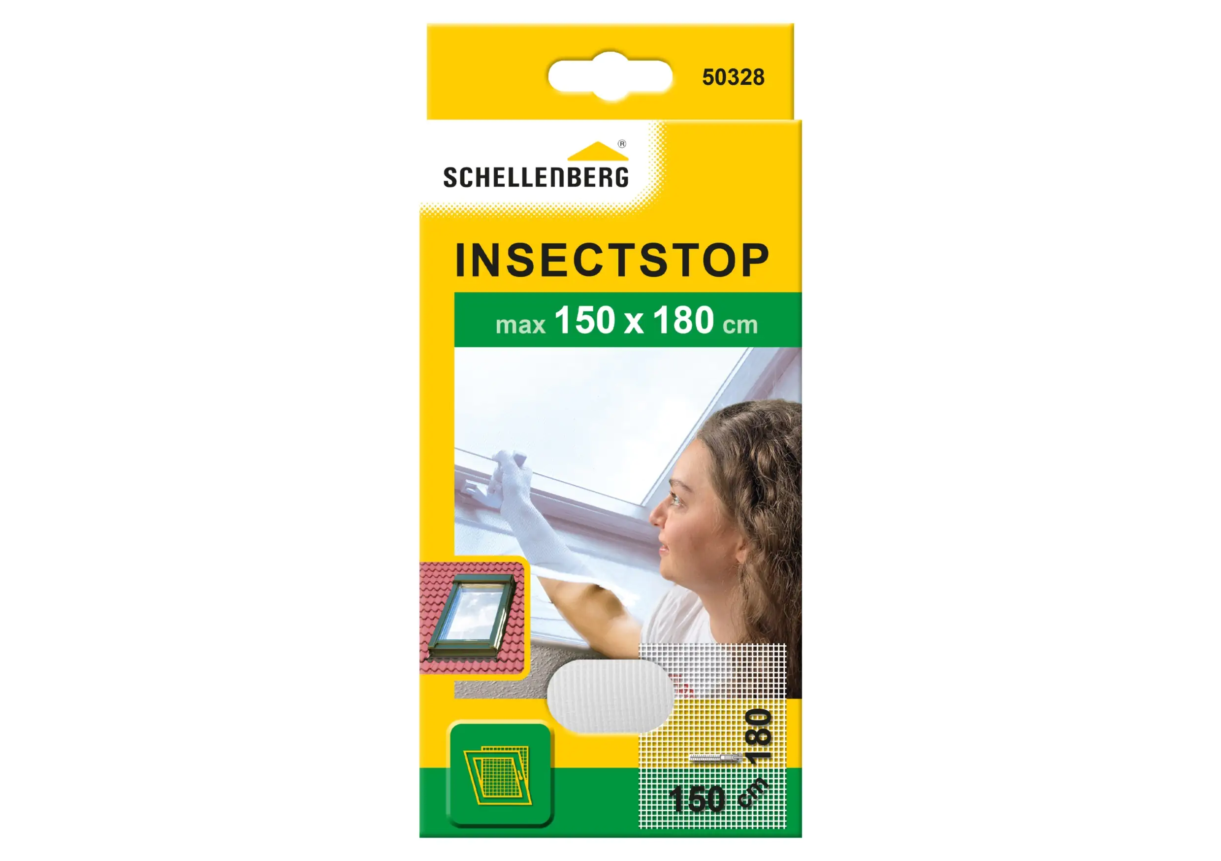 Schellenberg Fliegengitter 150 x 180 cm weiß kürzbar