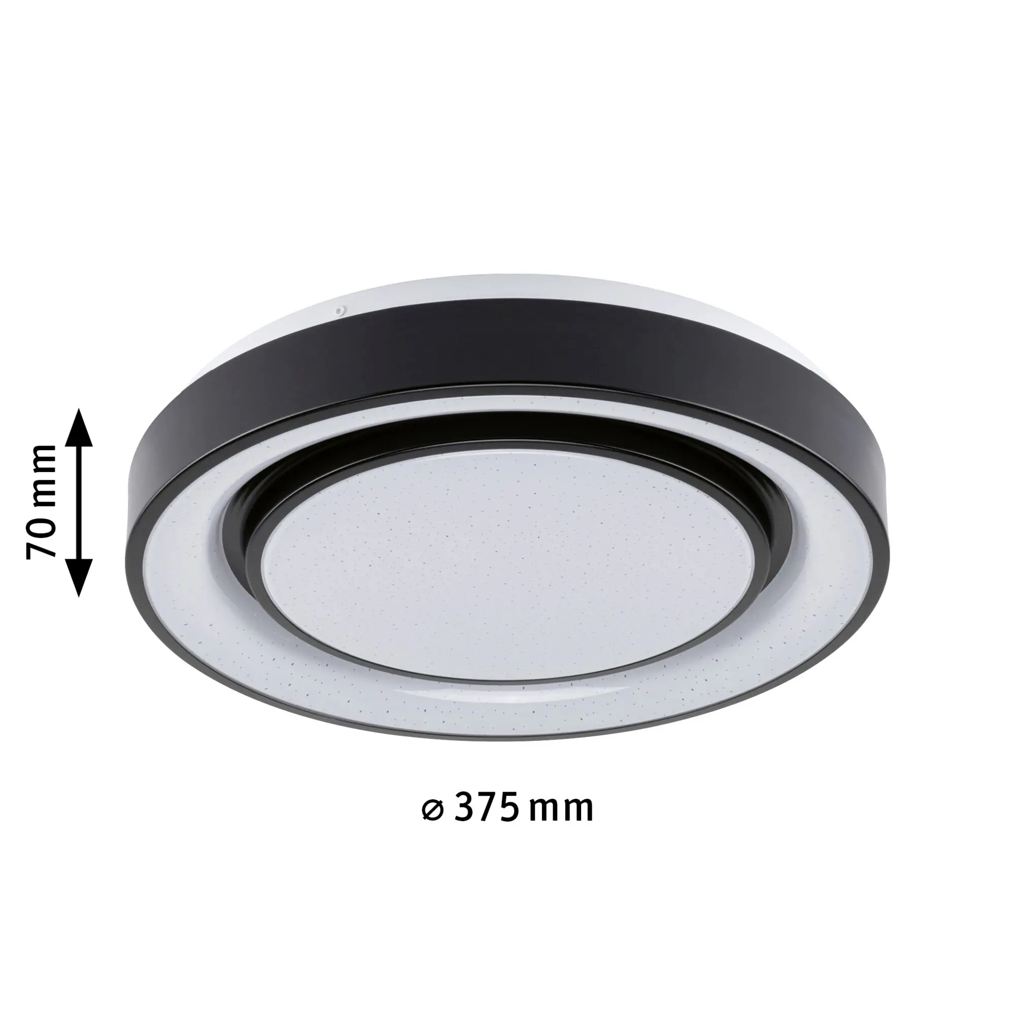 Paulmann LED Deckenleuchte Rainbow schwarz weiß Ø 37,5 cm RGBW