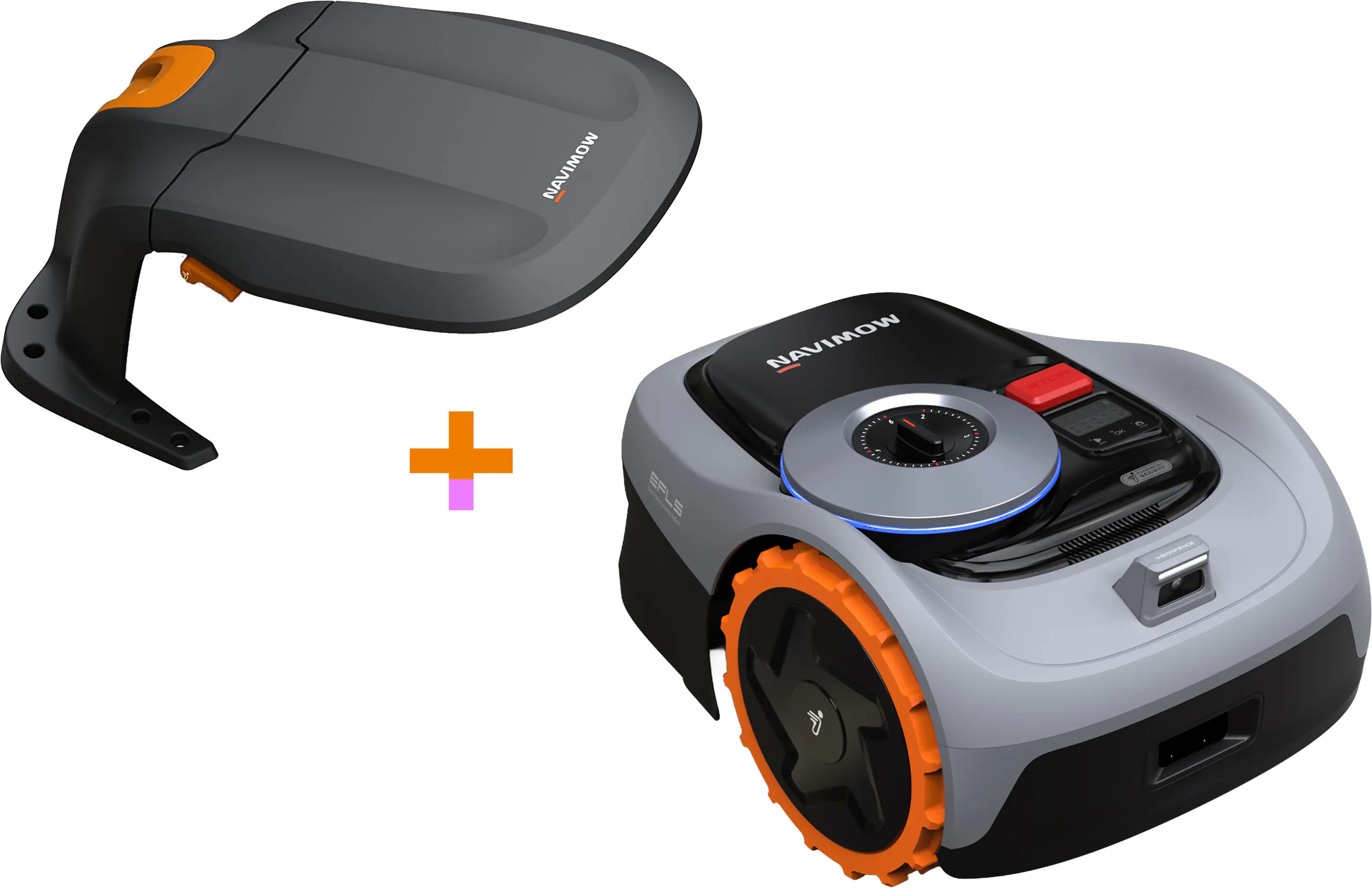Segway Mähroboter Navimow i105E 22,6 V 18 cm Schnittbreite 500 m² inkl. Garage