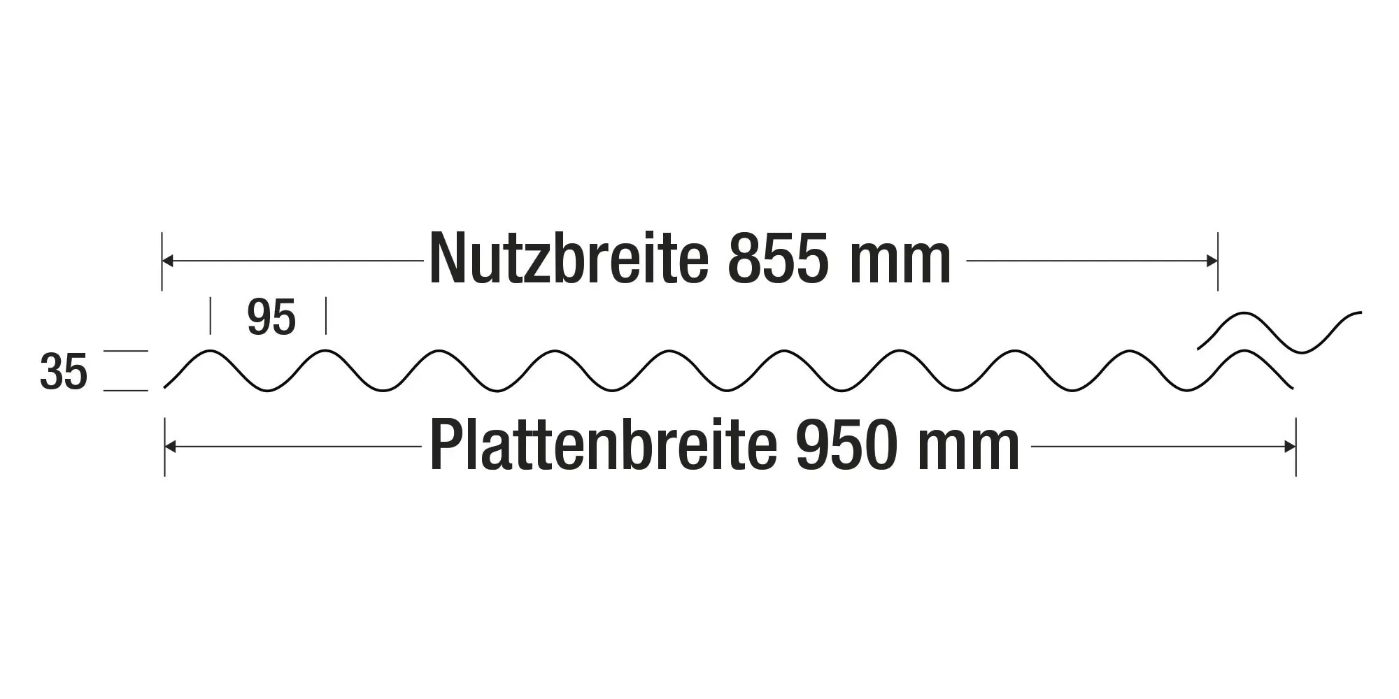 Salux ReWell Wellplatte 200 x 94 cm 1,8 mm rotbraun