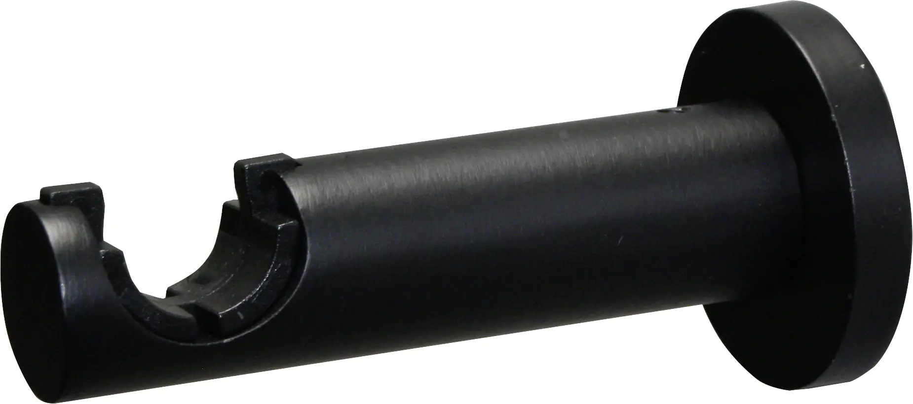 Gardinia Gardinenstangen-Set Kreta 1-Lauf Ø 16-19 mm schwarz-matt 120 cm - 210 cm