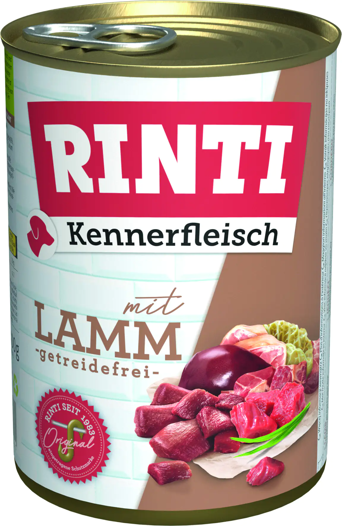 Rinti Kennerfleisch Hundenassfutter Adult getreidefrei 400 g Lamm bei Kartonabnahme
