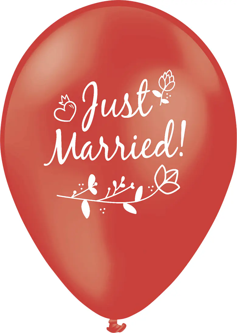 TIB Heyne Luftballon Just Married 5 Stück