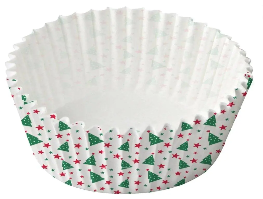Zenker Muffinförmchen Papier Weihnachten Ø 7 cm bunt 40 Stück
