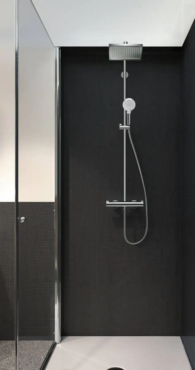 Hansgrohe Kopfbrausesystem Crometta E 240 mit Brausethermostat