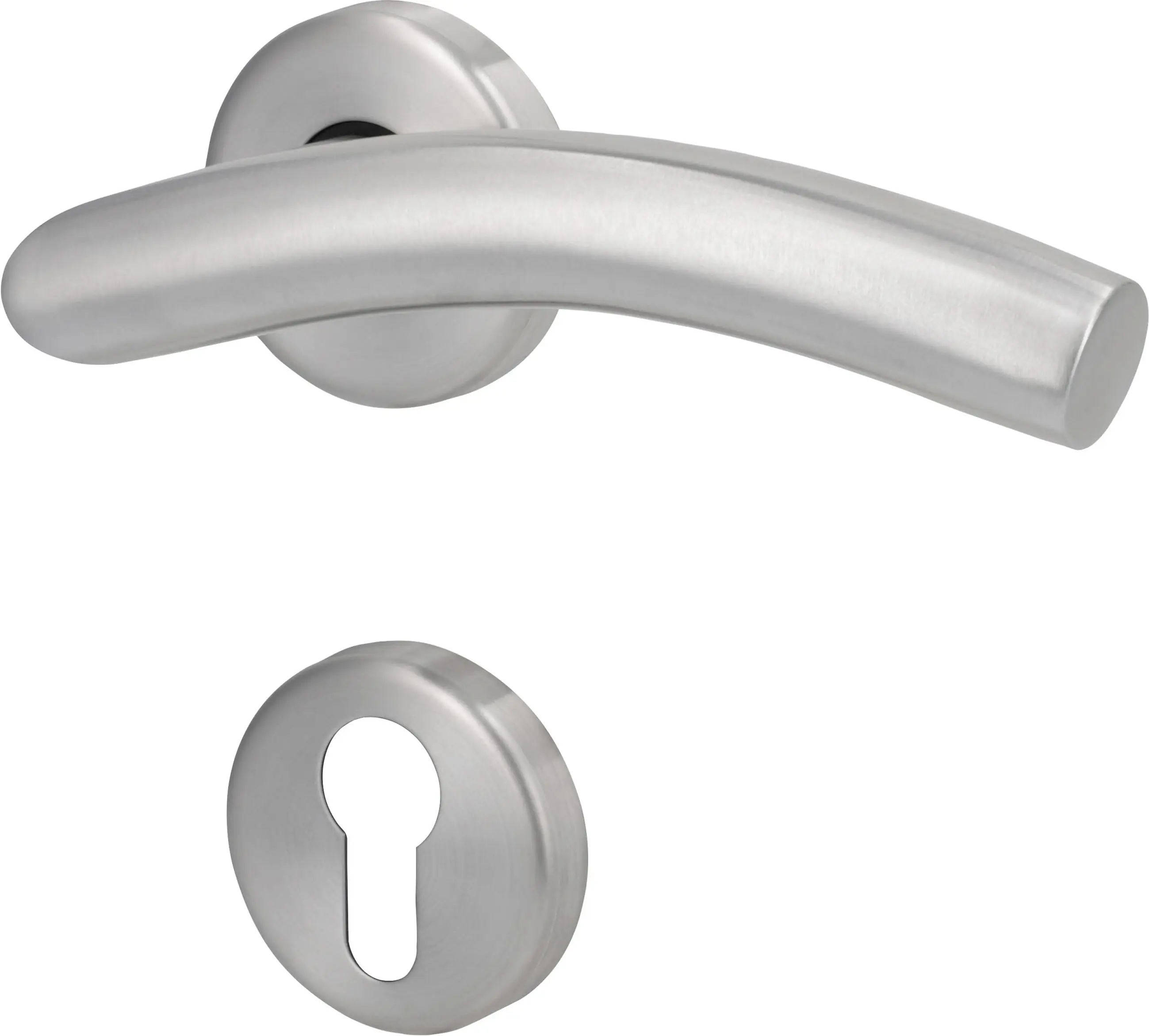 Südmetall Türgriff-Garnitur Rosette Mauritius PZ Edelstahl satiniert silber Ø 55 mm