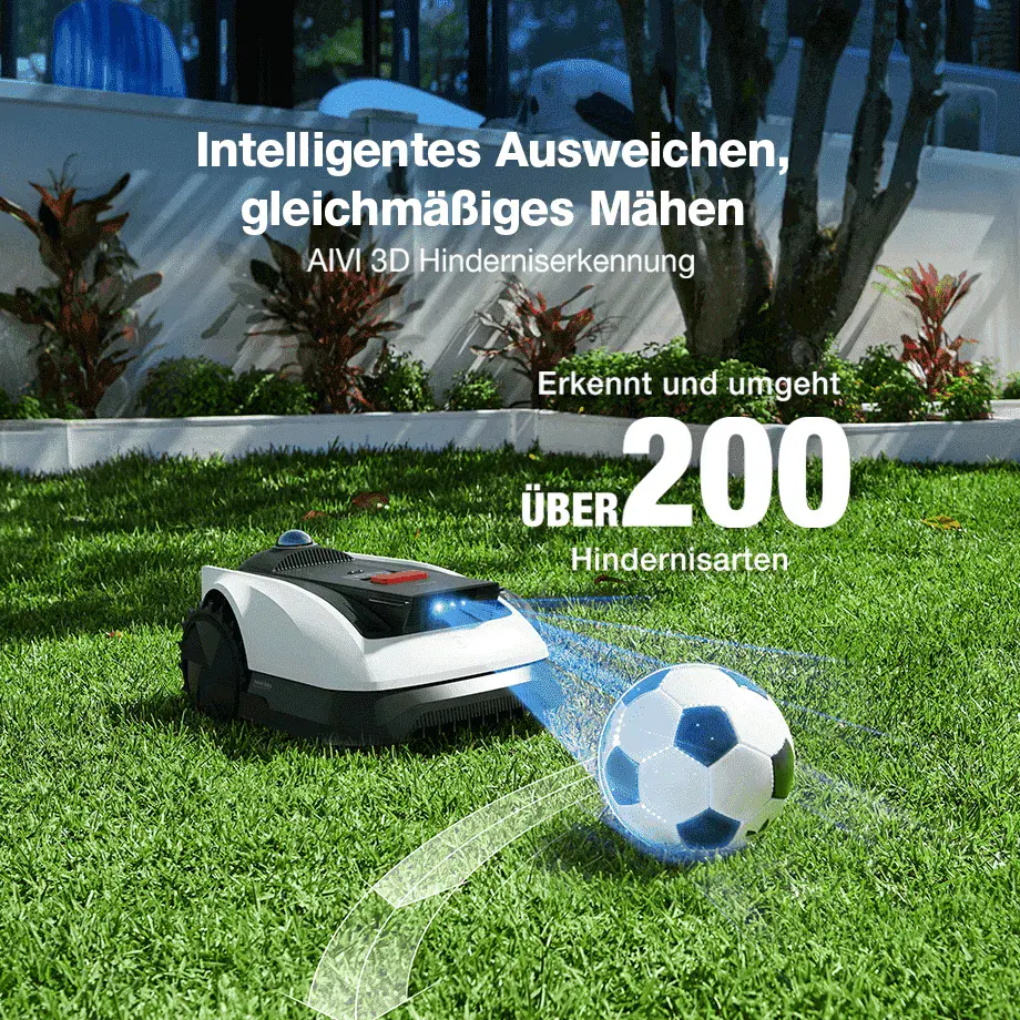 Ecovacs Mähroboter GOAT O1200 LiDAR Pro - 22 cm Schnittbreite 1200 m² inkl. Ladestation