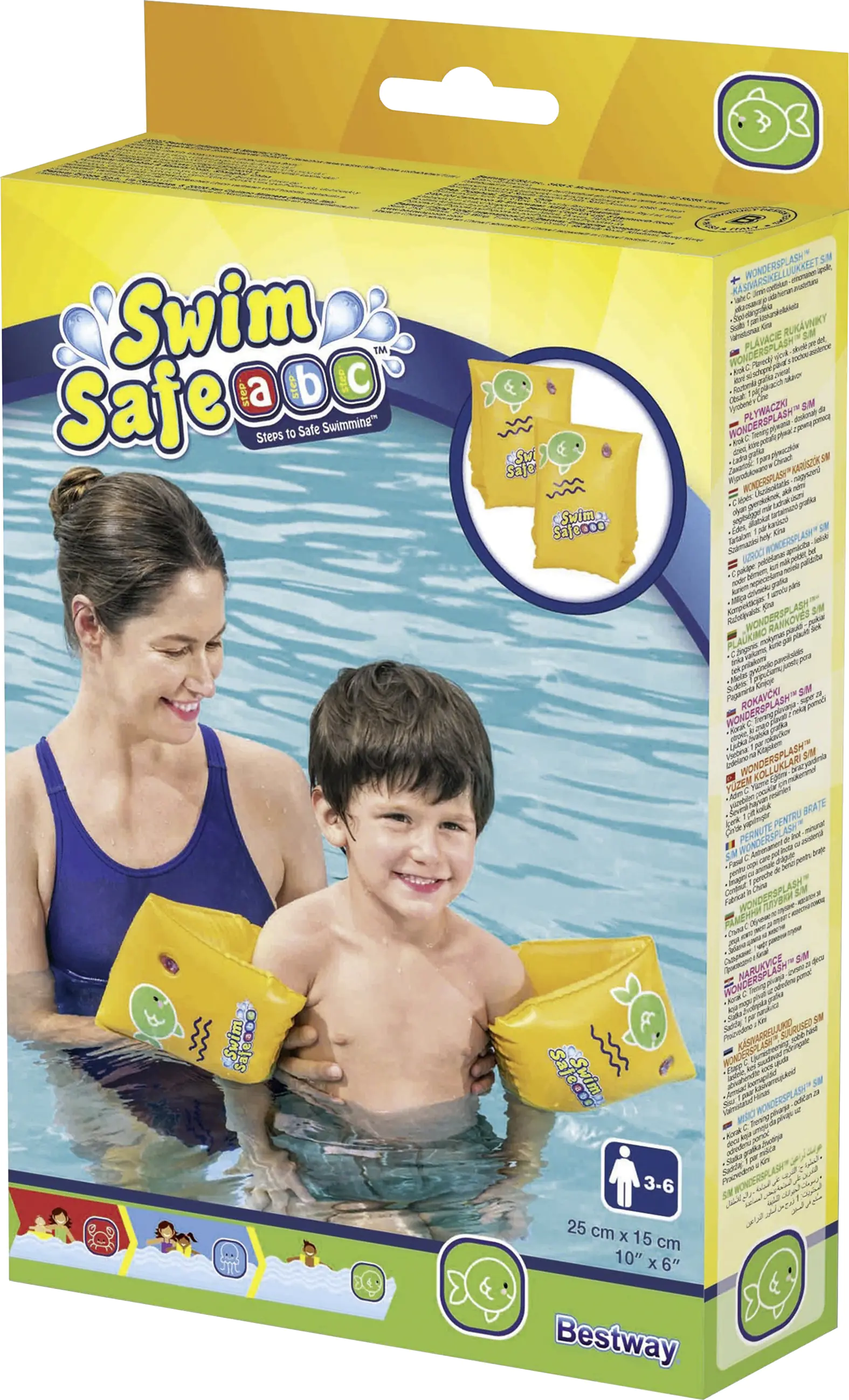 Bestway Schwimmflügel Swim Safe ABC, Stufe C 3-6 Jahre