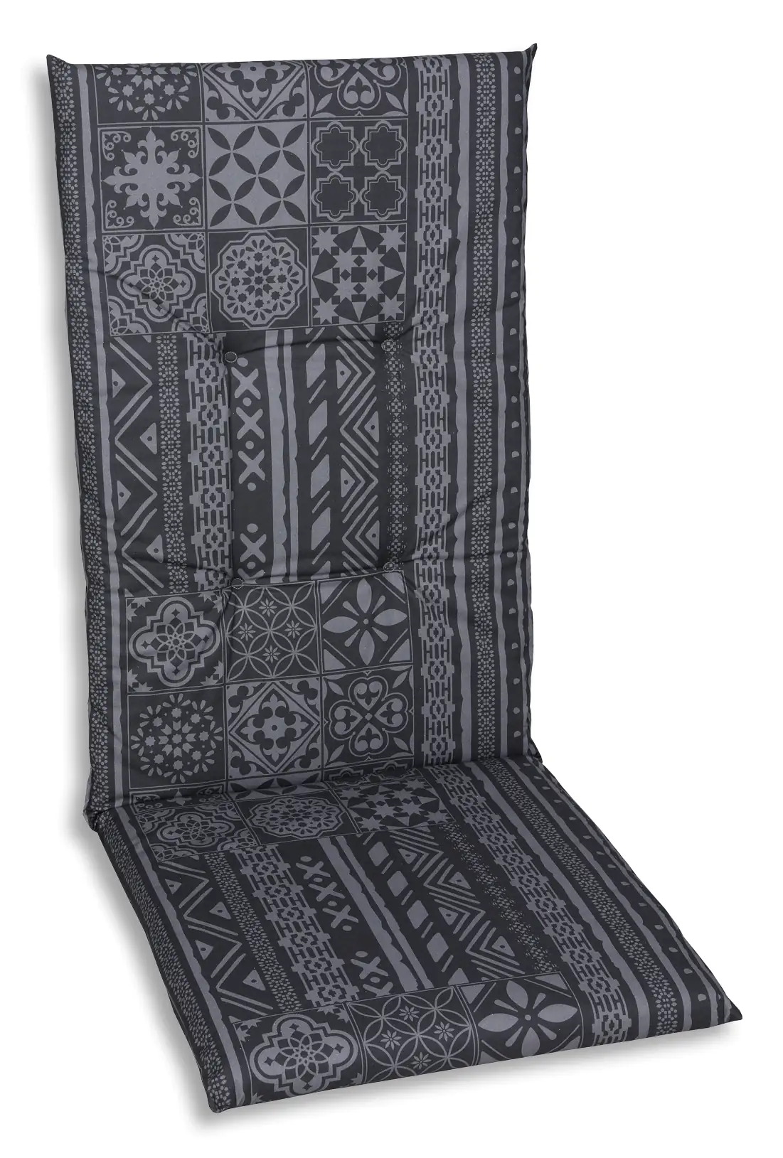 GO-DE Hochlehner-Auflage 118 cm x 48 cm x 5 cm, grau, anthrazit