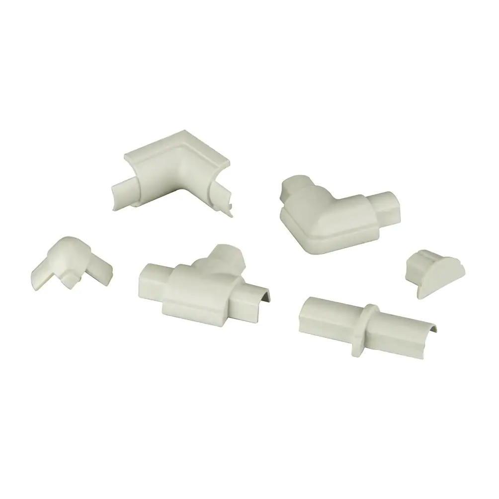 D-Line Design Kabelkanal Zubehör-Set 16x8mm weiß, 13-teilig