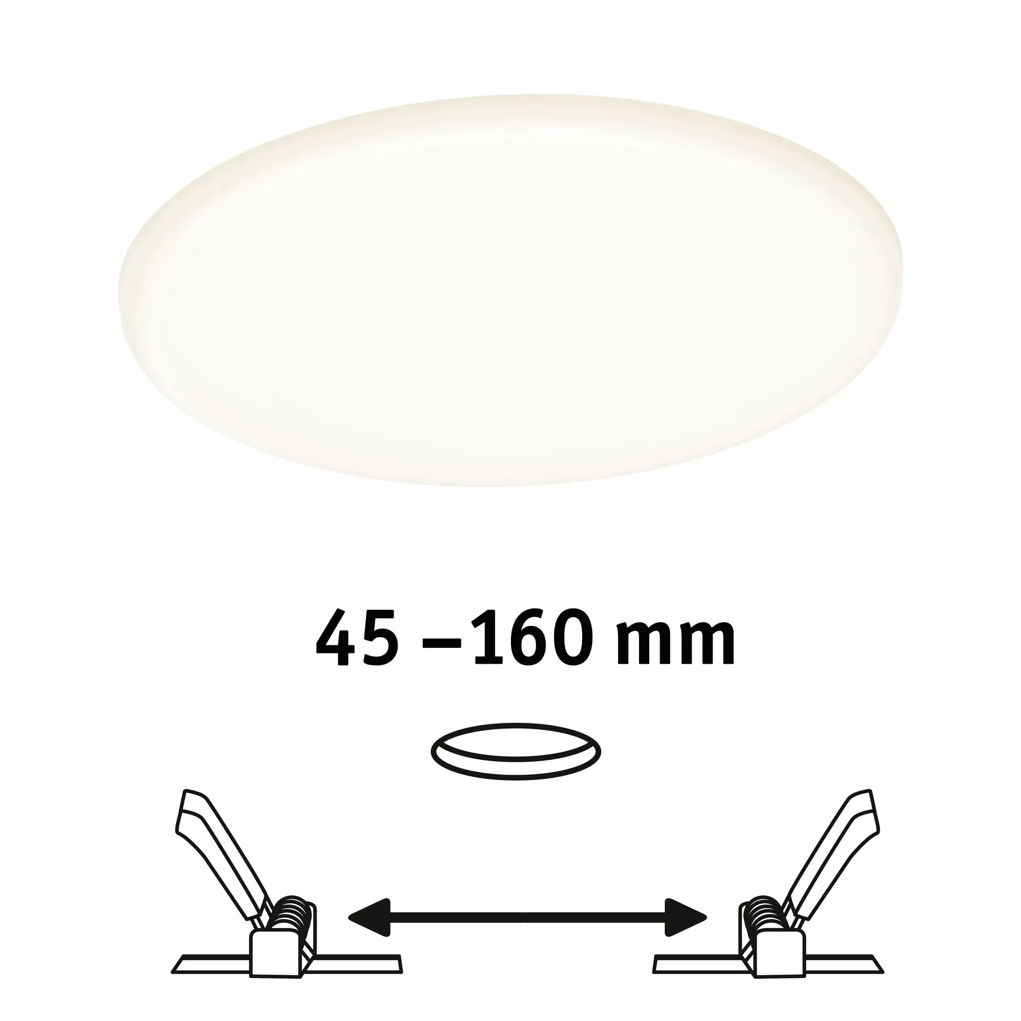 Paulmann Einbauleuchte LED Veluna Varifit rund Ø 18,5 cm 17 W satin