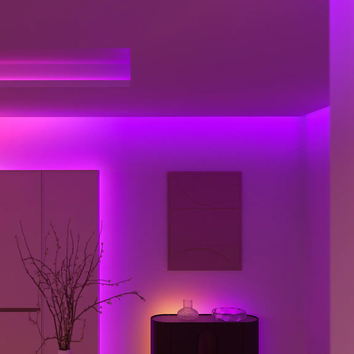 Philips Hue LED-Streifen Flux Ultra Bright Gradient 5 m 48 W RGBW weiß dimmbar