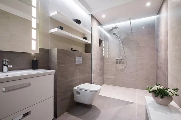 Wand-WC mit Vorwandinstallation