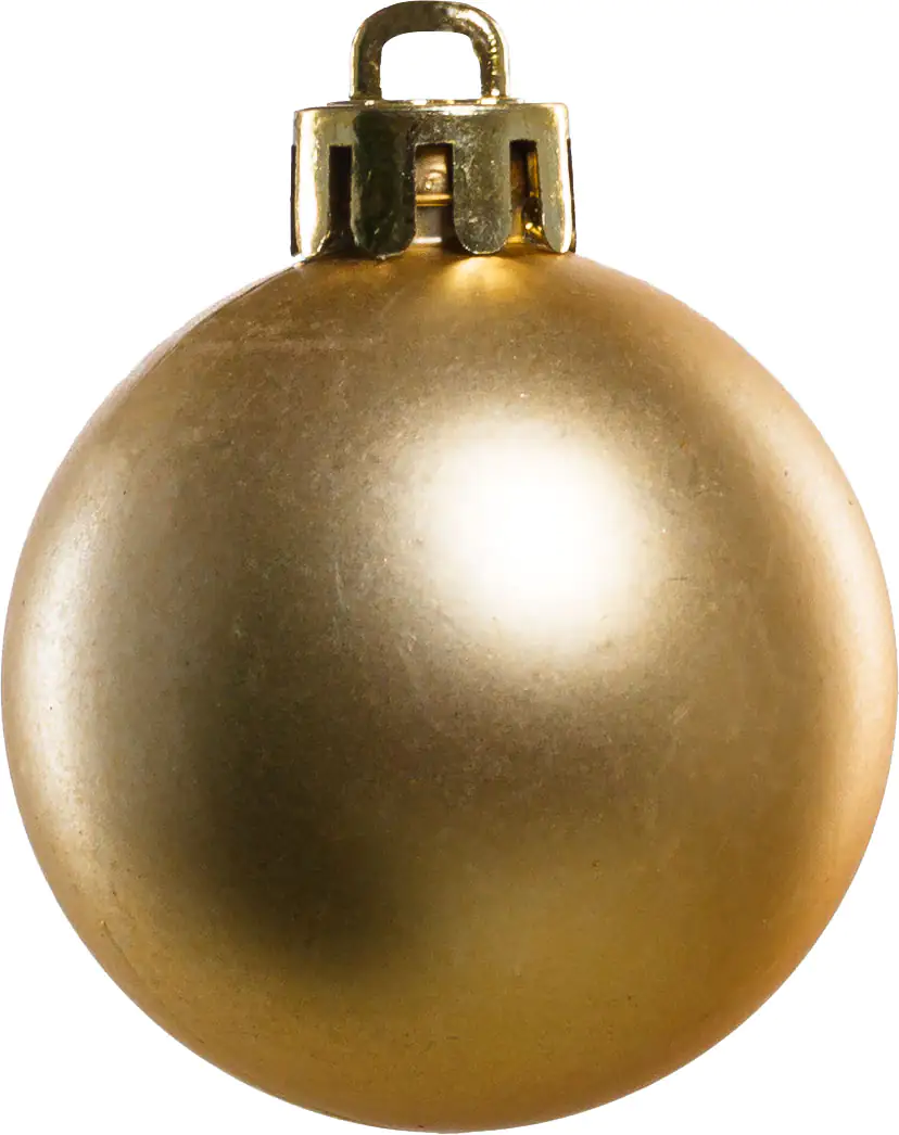 TrendLine Weihnachtskugeln bruchfest, langlebig Ø 4 cm gold 16 Stück