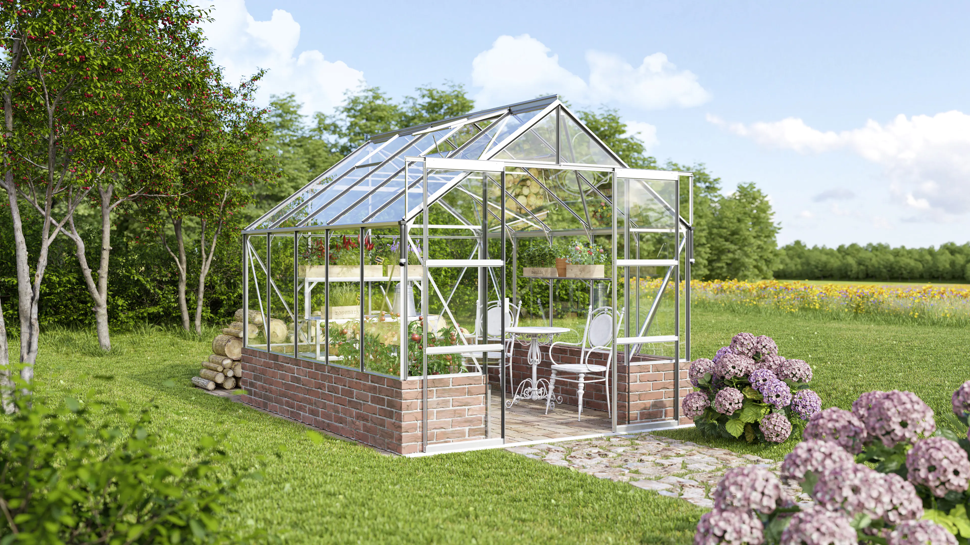 Vitavia Gewächshaus Cassandra 8300 257 x 324 cm 3 mm ESG