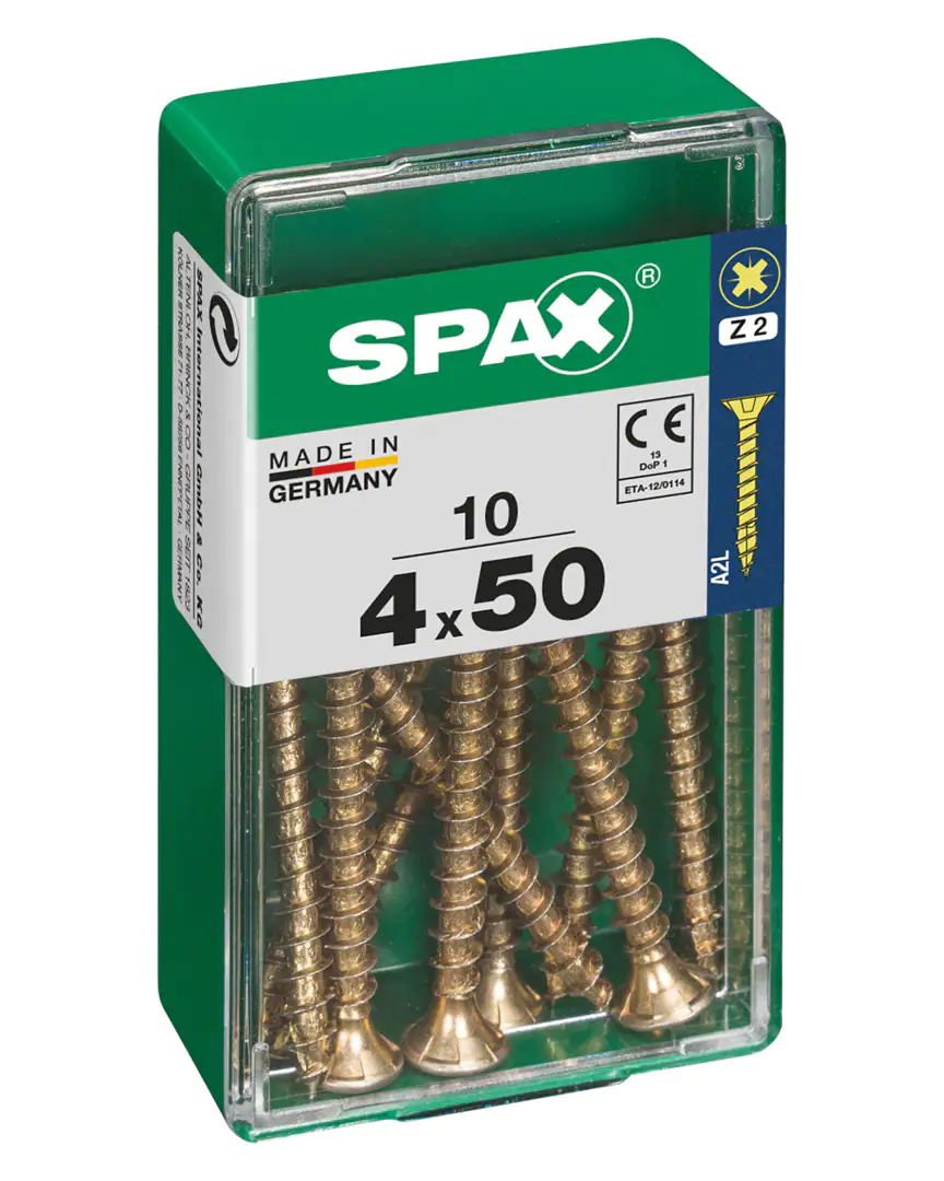 Spax Universalschrauben 4.0 x 50 mm PZ 2 - 10 Stk.