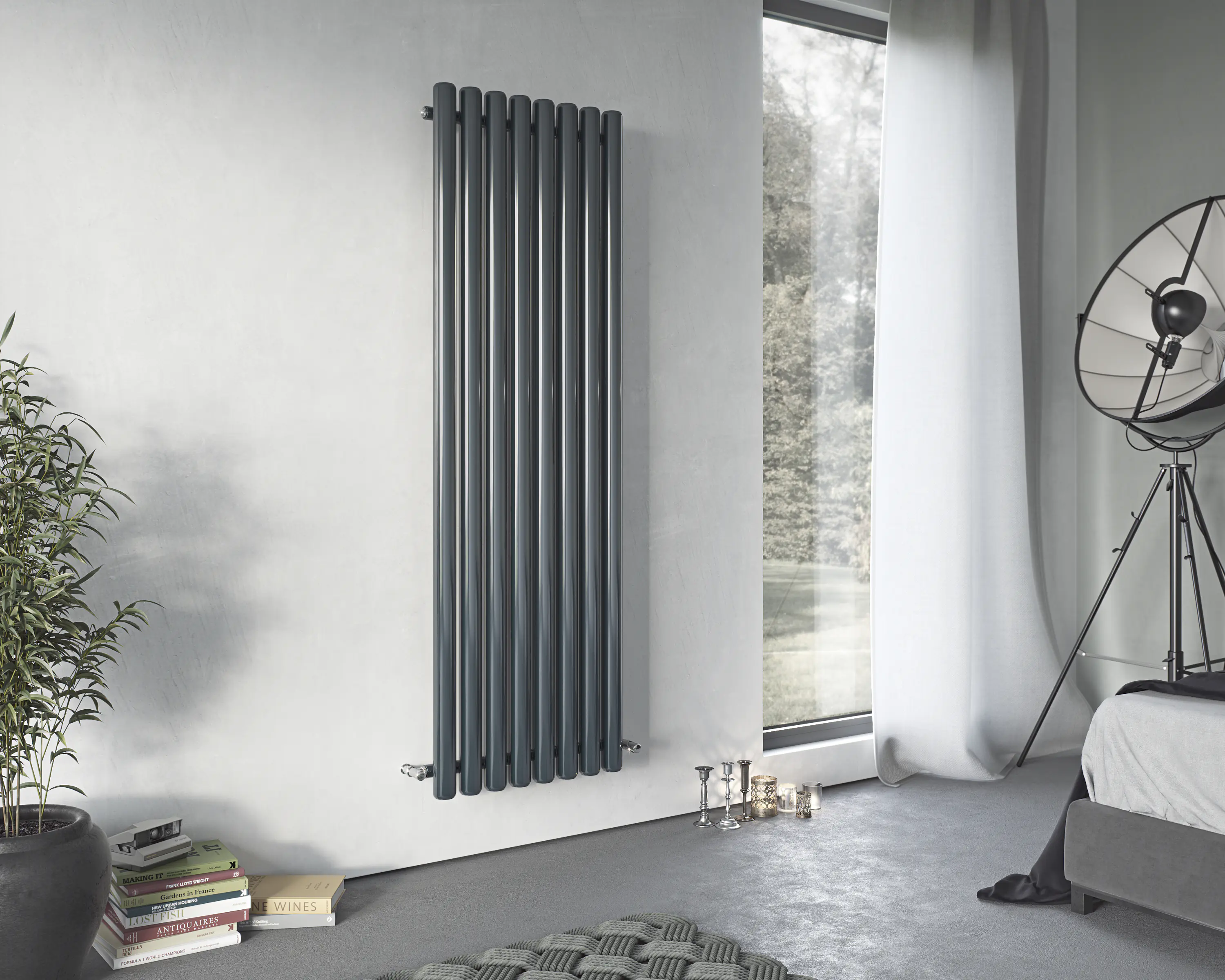 Ximax Heizkörper Erupto 60 x 58,5 cm 631 Watt anthrazit