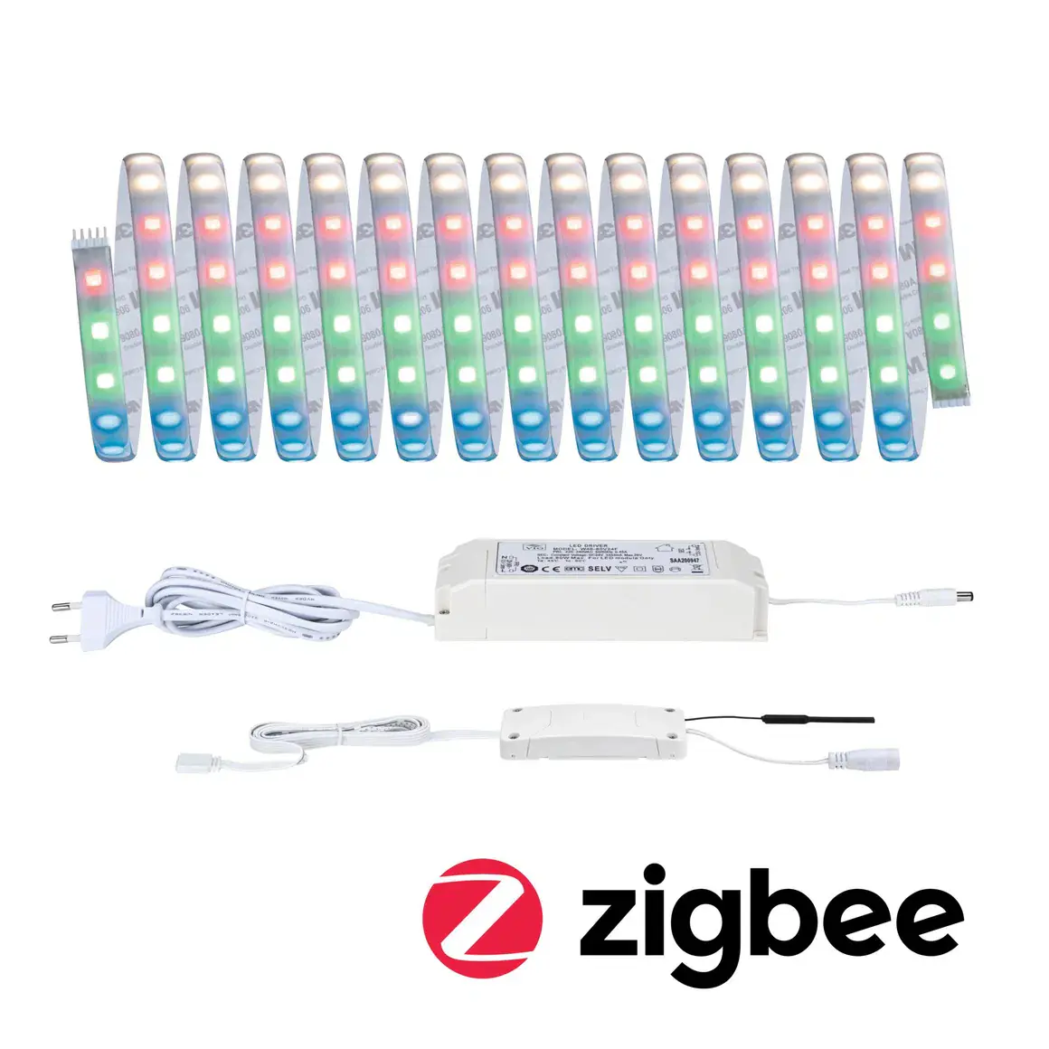 Paulmann LED-Streifen Set ZigBee MaxLED 5 m 33 W RGBW silber dimmbar