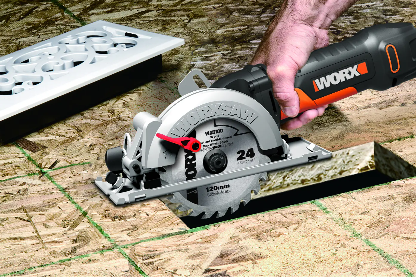 Worx Kompakt-Handkreissäge WX439 480 W