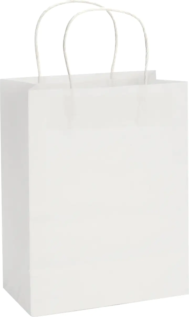 Glorex Papiertragetasche Kordelgriff 21 x 27 cm , weiß