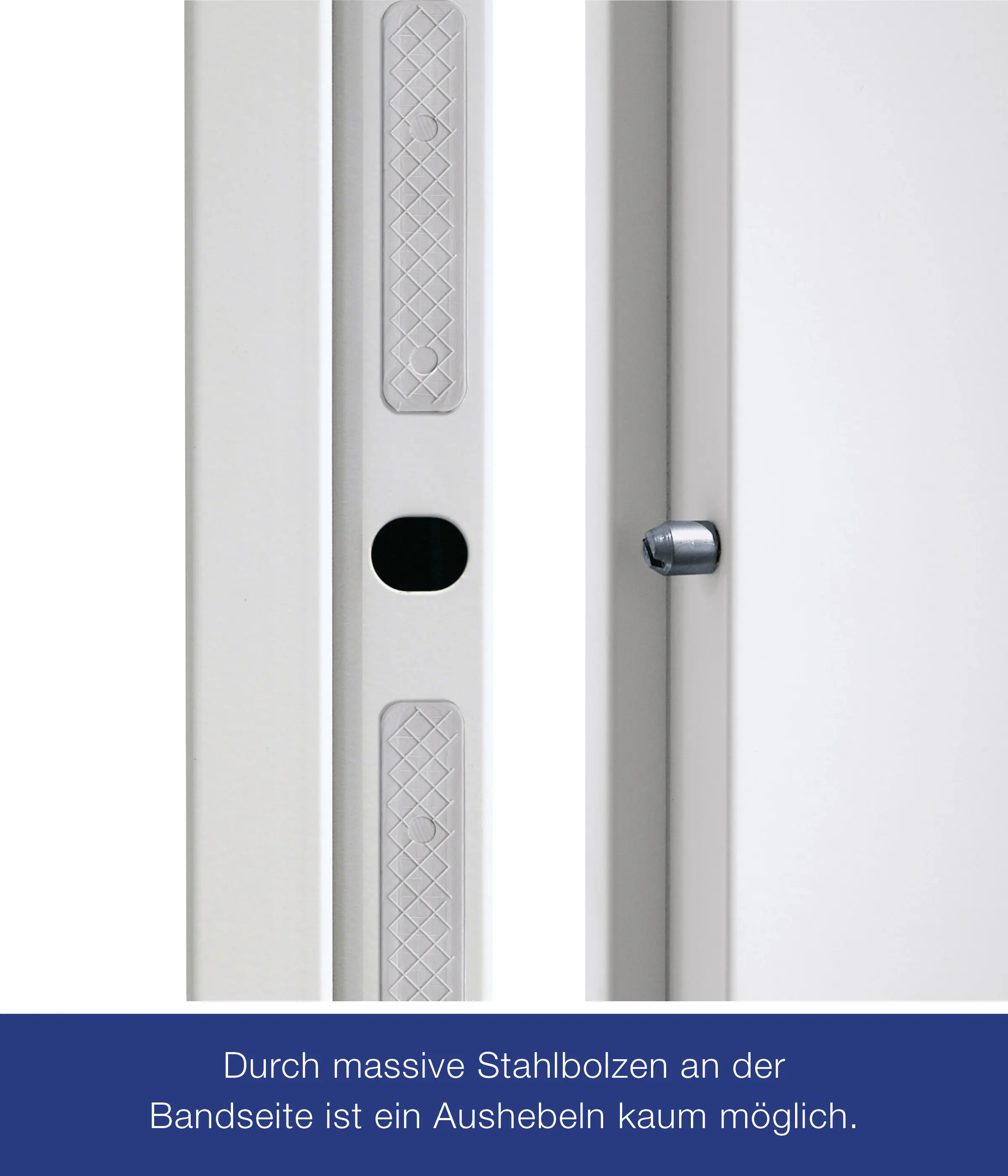 Hörmann Sicherheitstür KSI 40 RC2 verkehrsweiß 75 x 187,5 cm DIN rechts