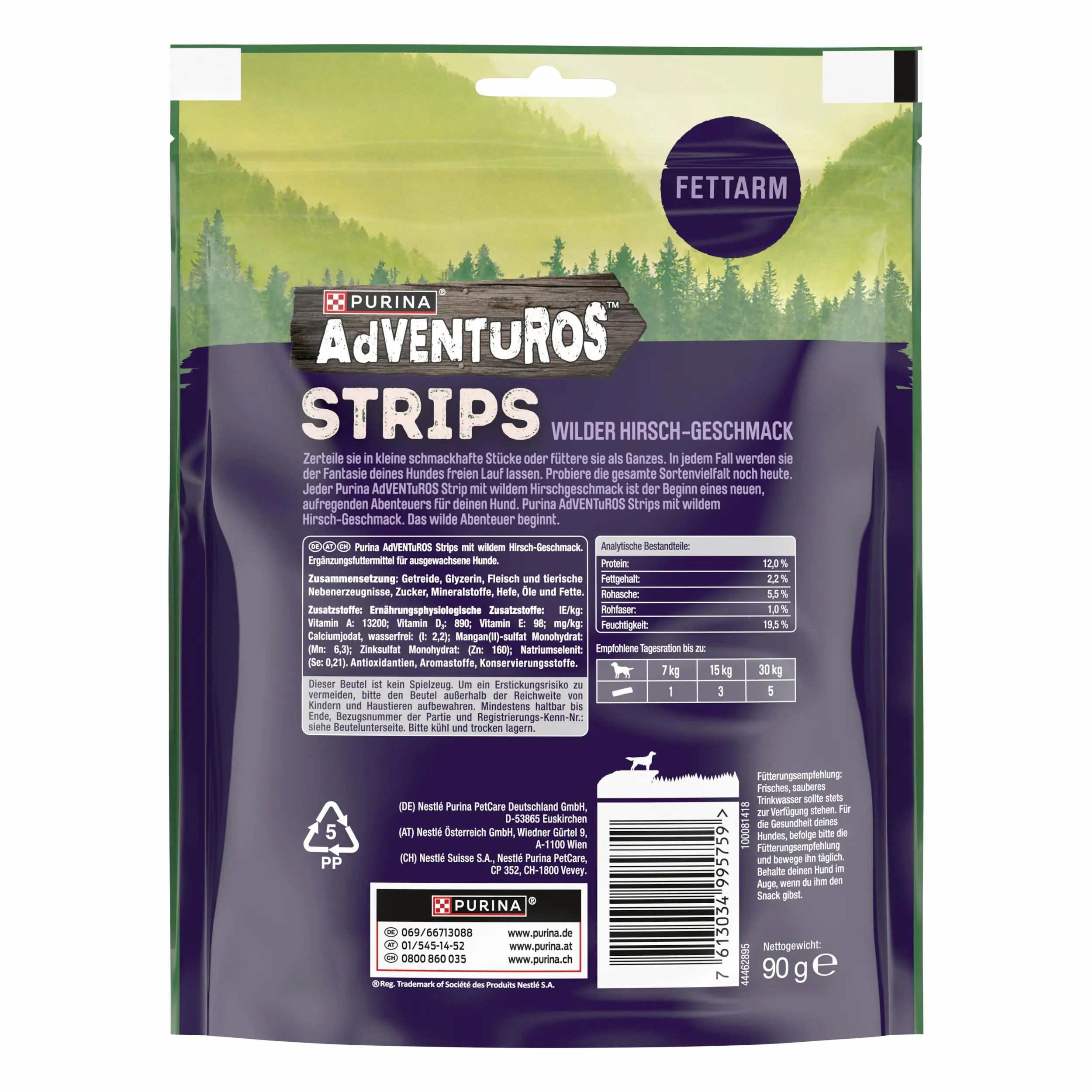 Adventuros mit Hirschgeschmack 90 g