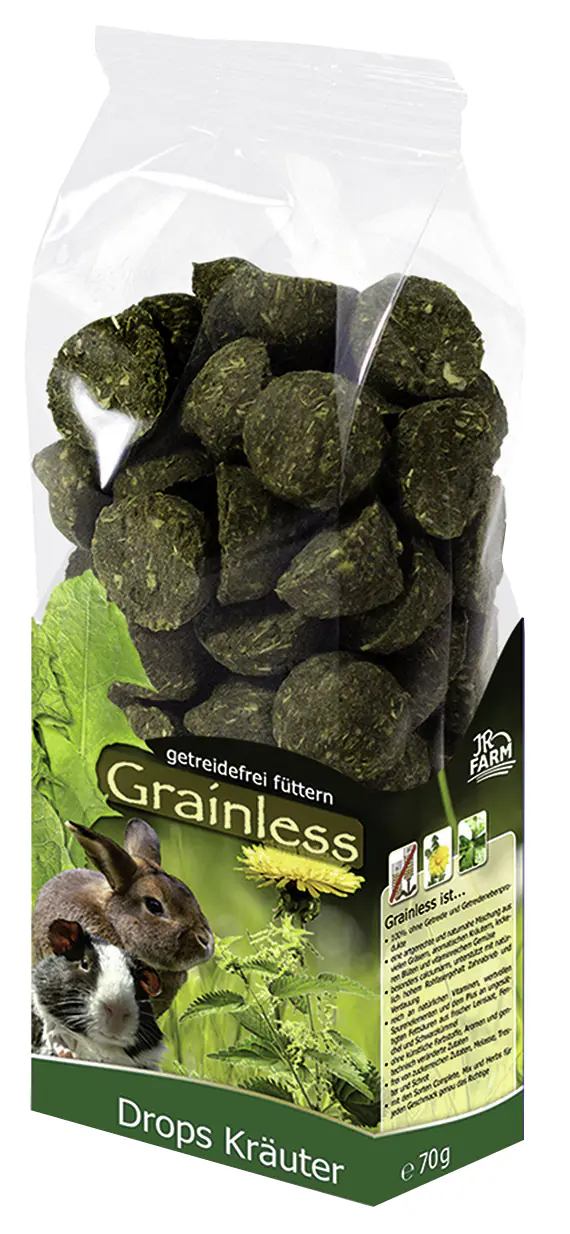 JR Farm Grainless Drops Nagersnack 140 g Kräuter