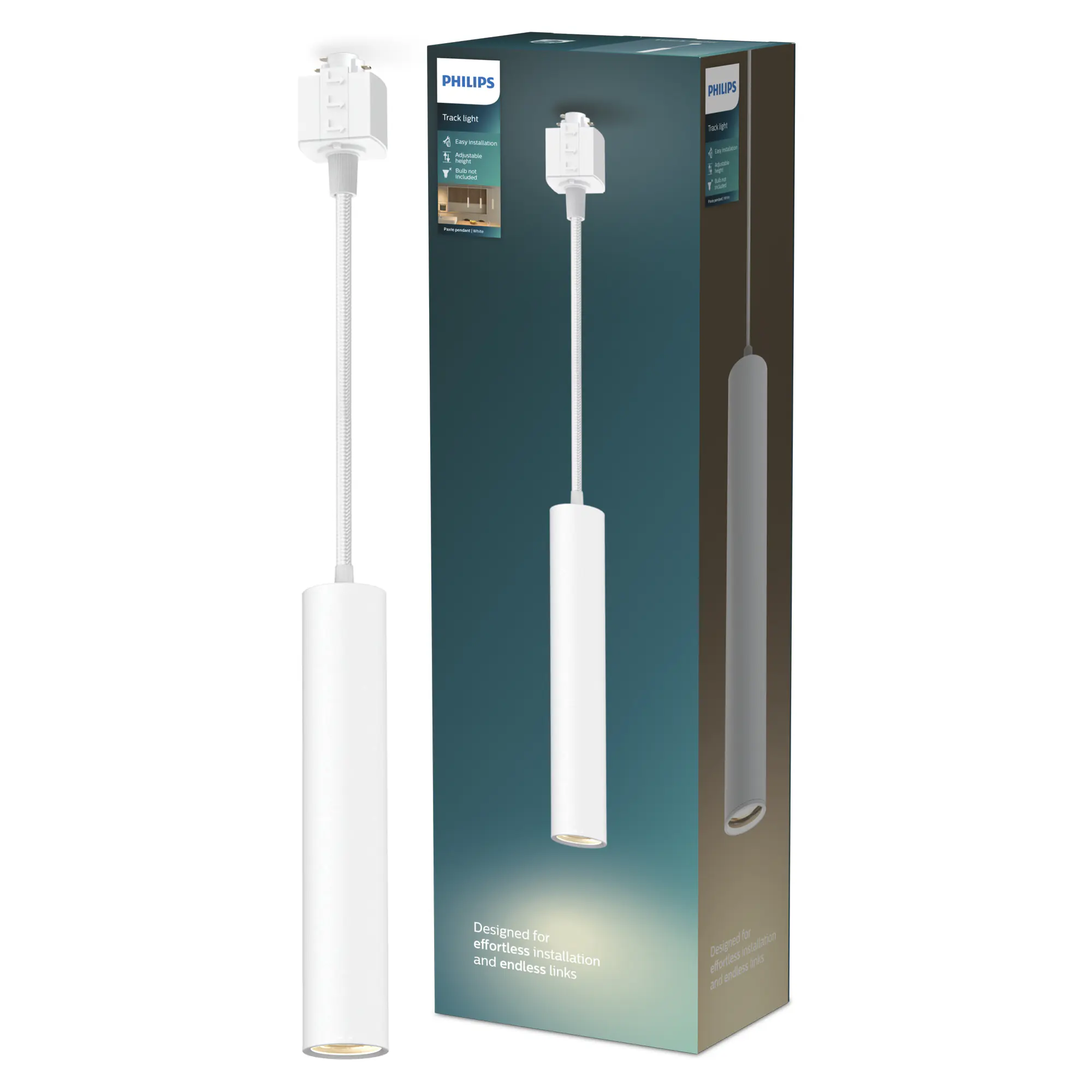 Philips Pendelleuchte 1er Pendel Paxie Easy Link weiß