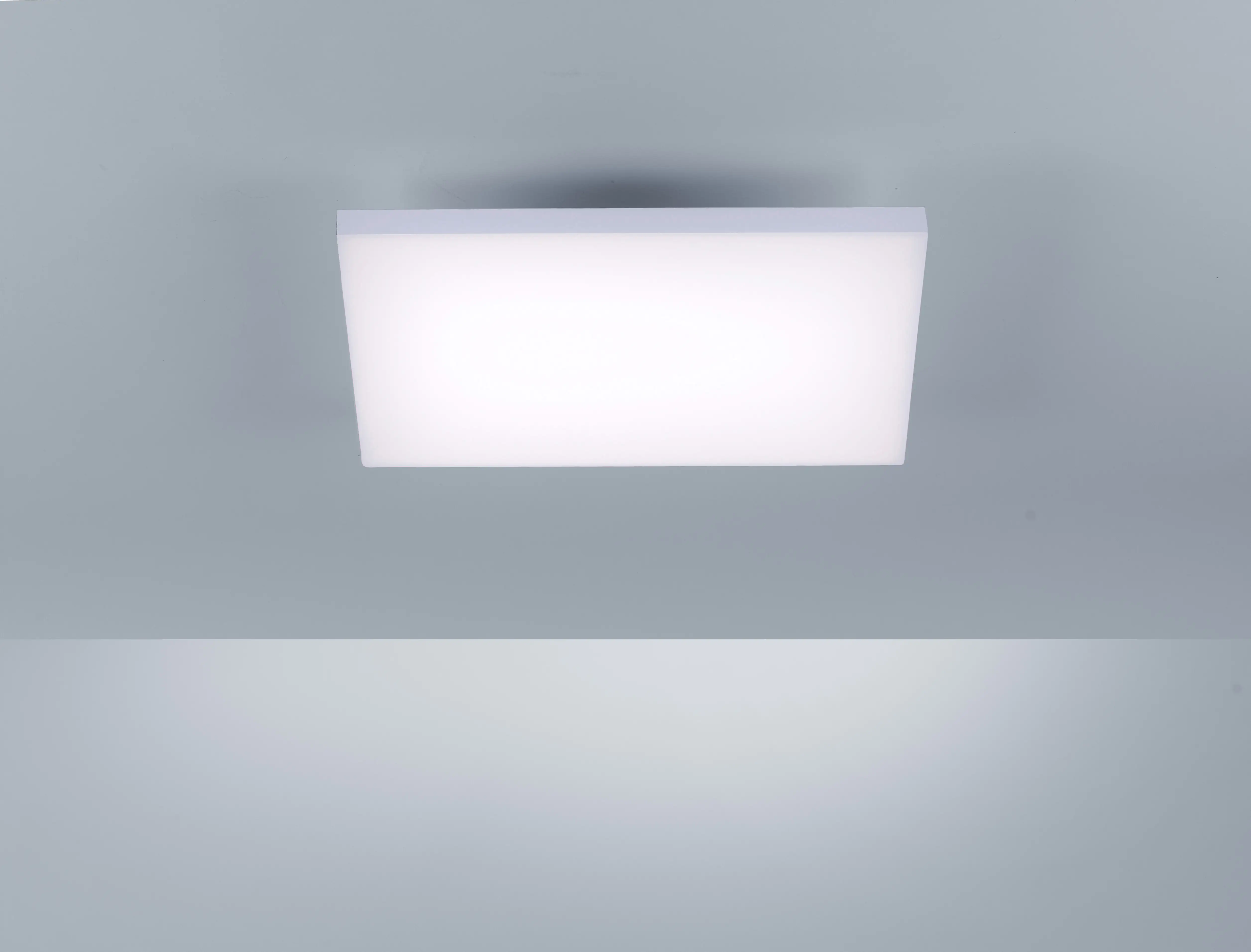 JustLight LED Deckenleuchte Canvas weiß 45 x 45 cm dimmbar