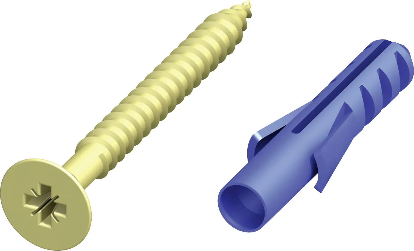 alfer Schrauben und Dübel 3 x 30 mm - 10 Stück verzinkt