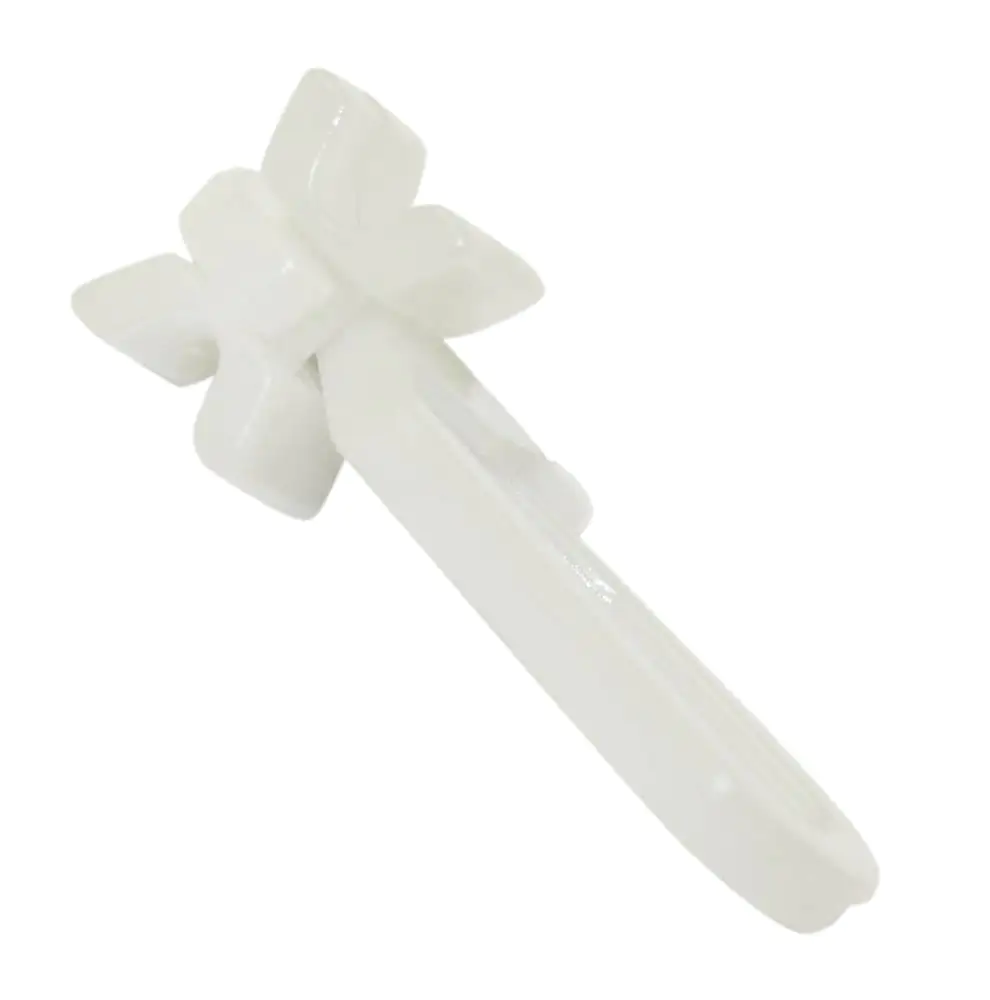 Gardinia X-Gleiter mit Faltenlegehaken weiß, 25-er Pack