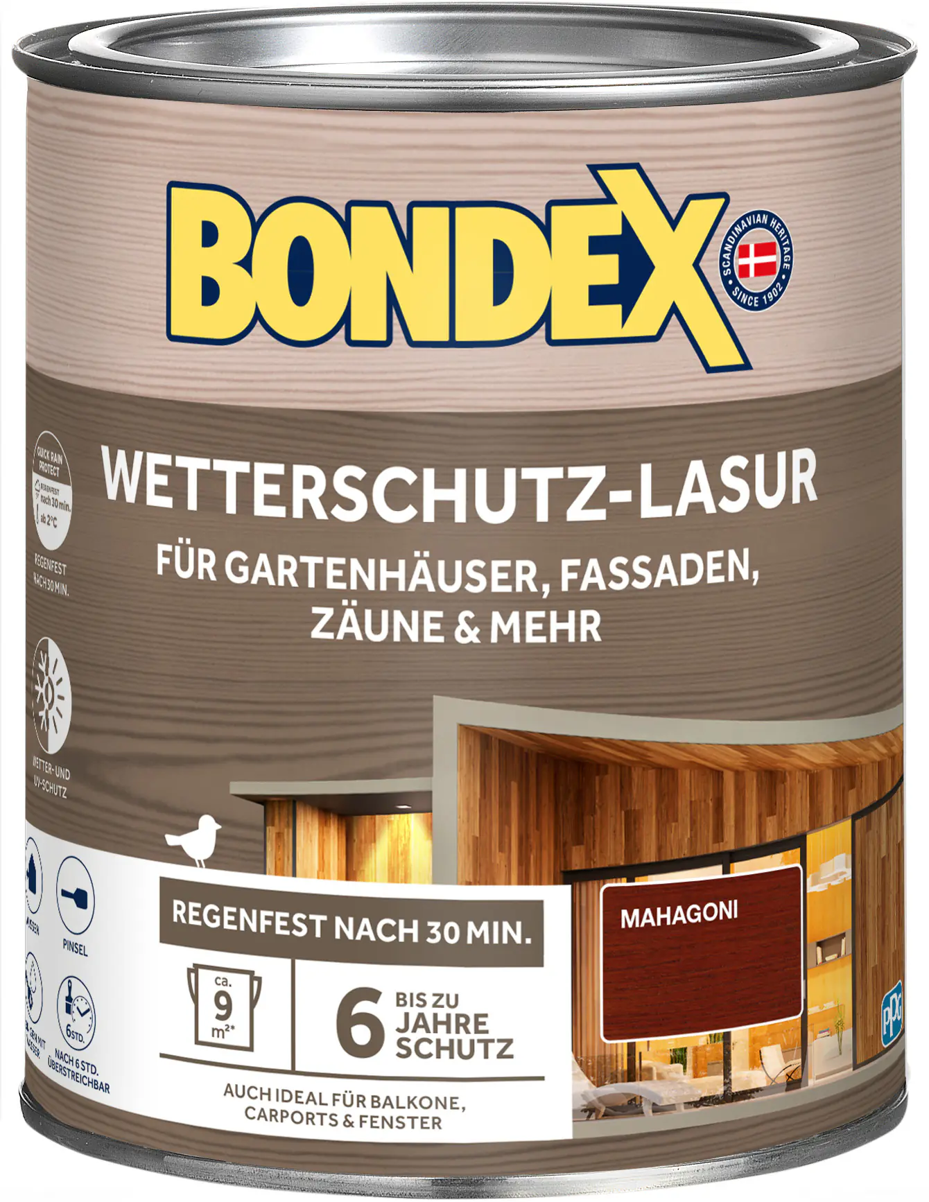 Bondex Wetterschutzlasur 0,75 L mahagoni 