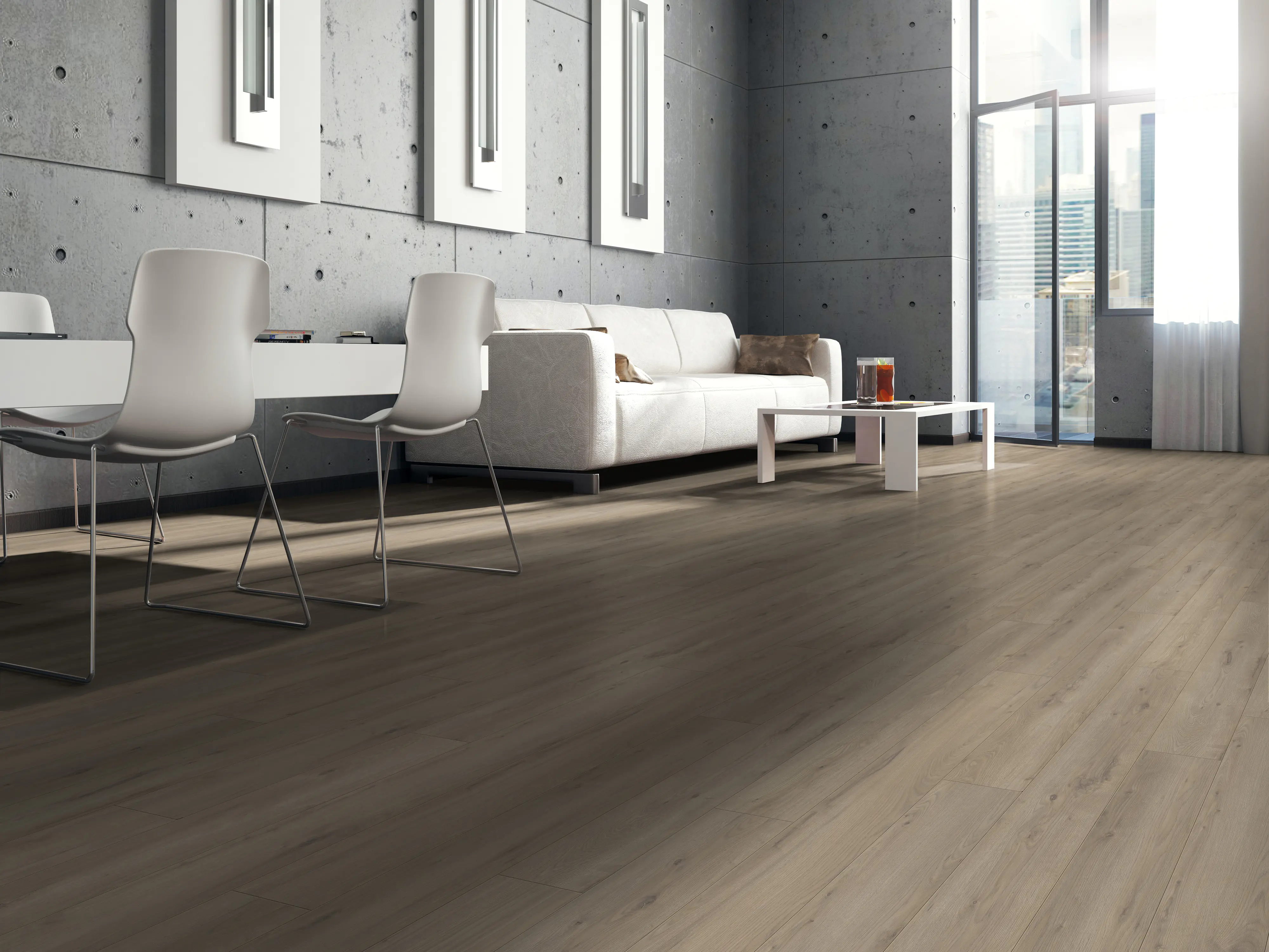 Classen Laminat Megaloc Aquaprotect 128,5 x 19,2 cm 8 mm Oak light brown