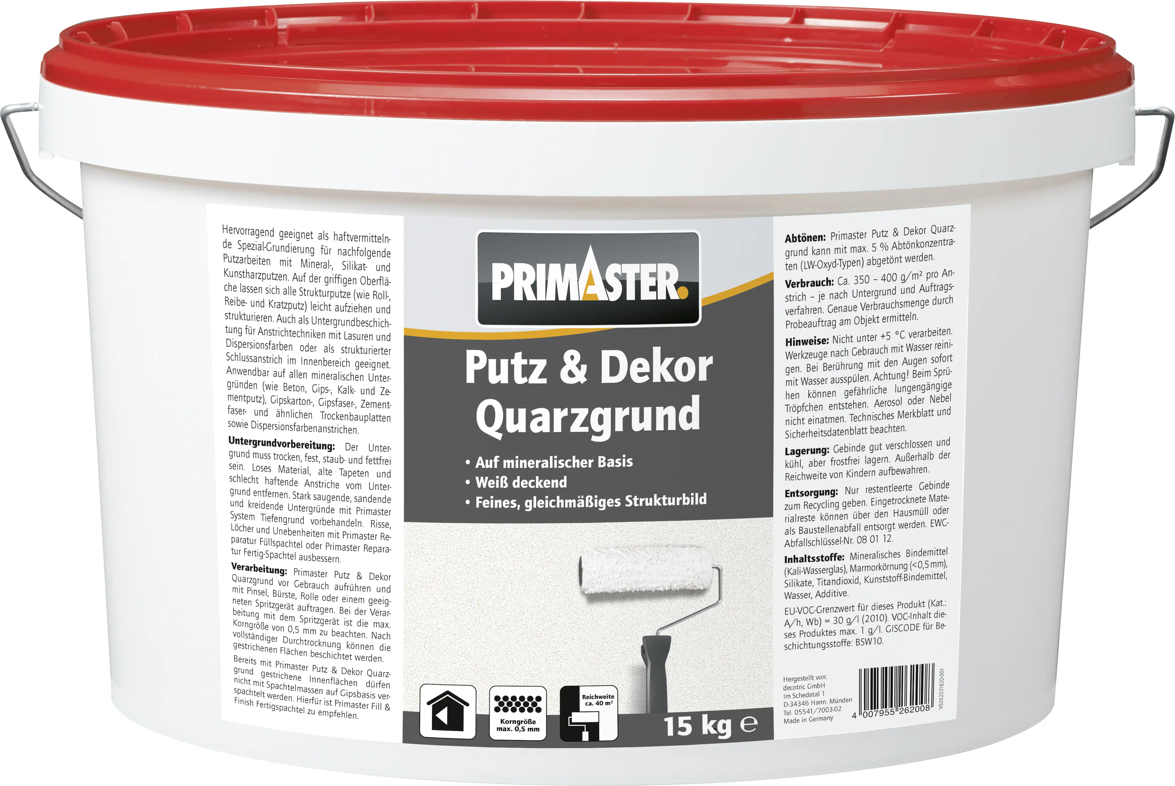 Produktbild:  Primaster Putz & Dekor Quarzgrund 15 kg