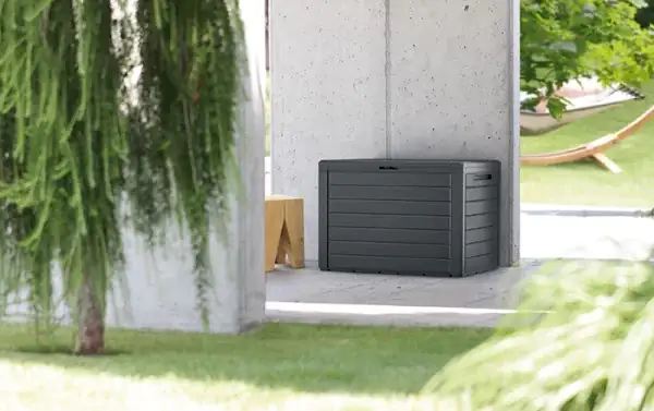 Auflagenbox Woodebox 140 Liter anthrazit