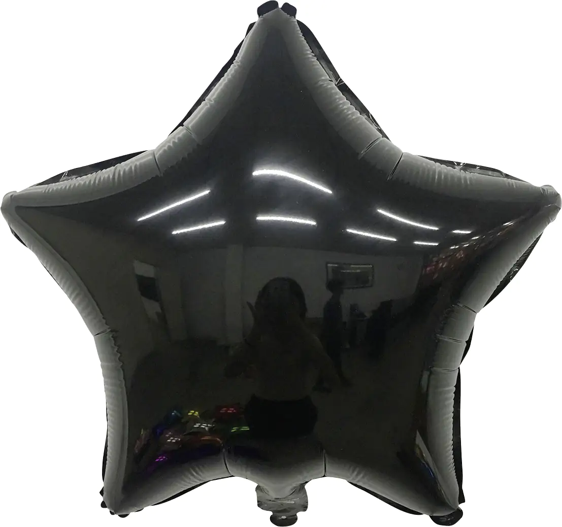 TIB Heyne Folienballon Stern schwarz 1 Stück