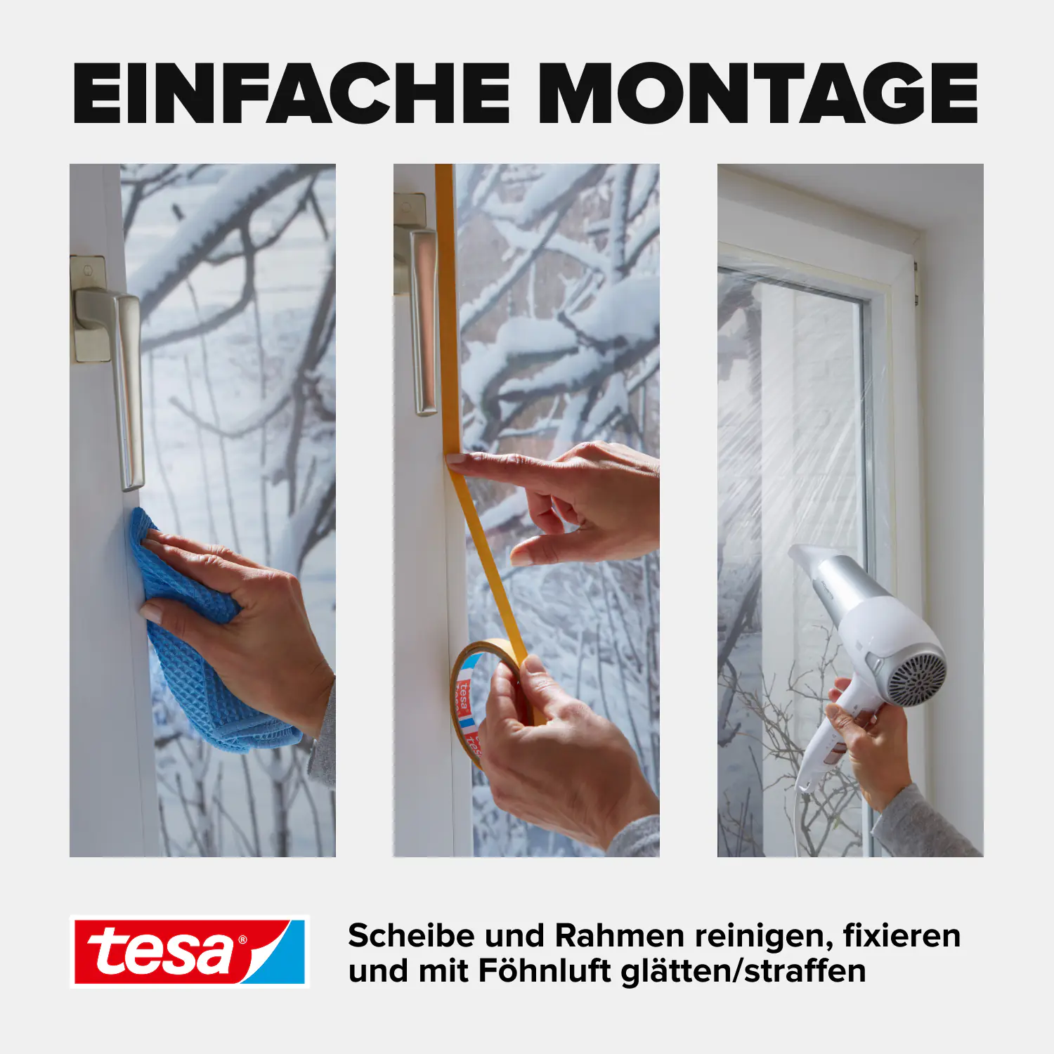 tesa Moll Fenster-Isolierfolie Thermo Cover 1,7 x 1,5 m