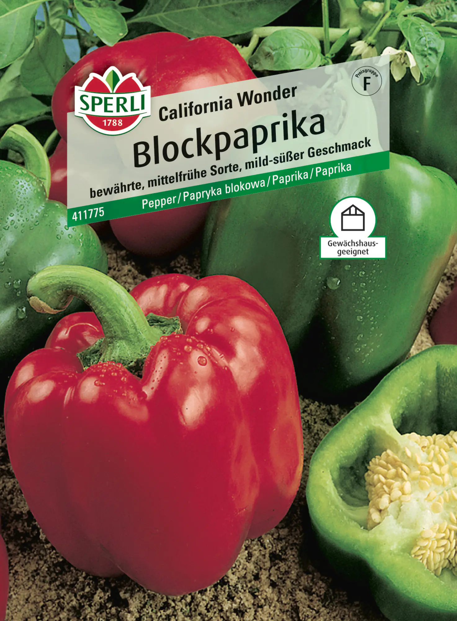 Sperli Blockpaprika California Wonder für ca. 40 Pflanzen