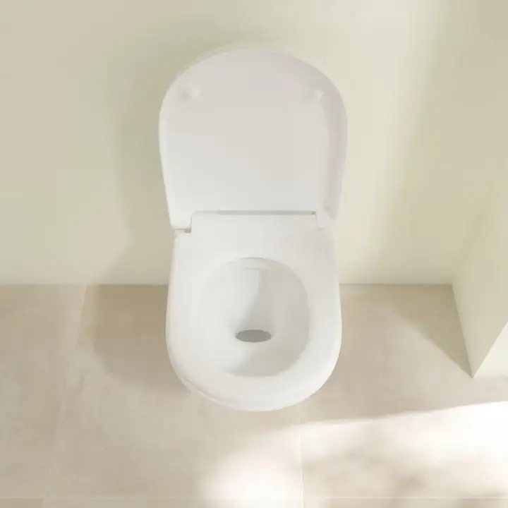 Villeroy & Boch Wand-Tiefspül-WC Targa spülrandlos inkl. WC-Sitz