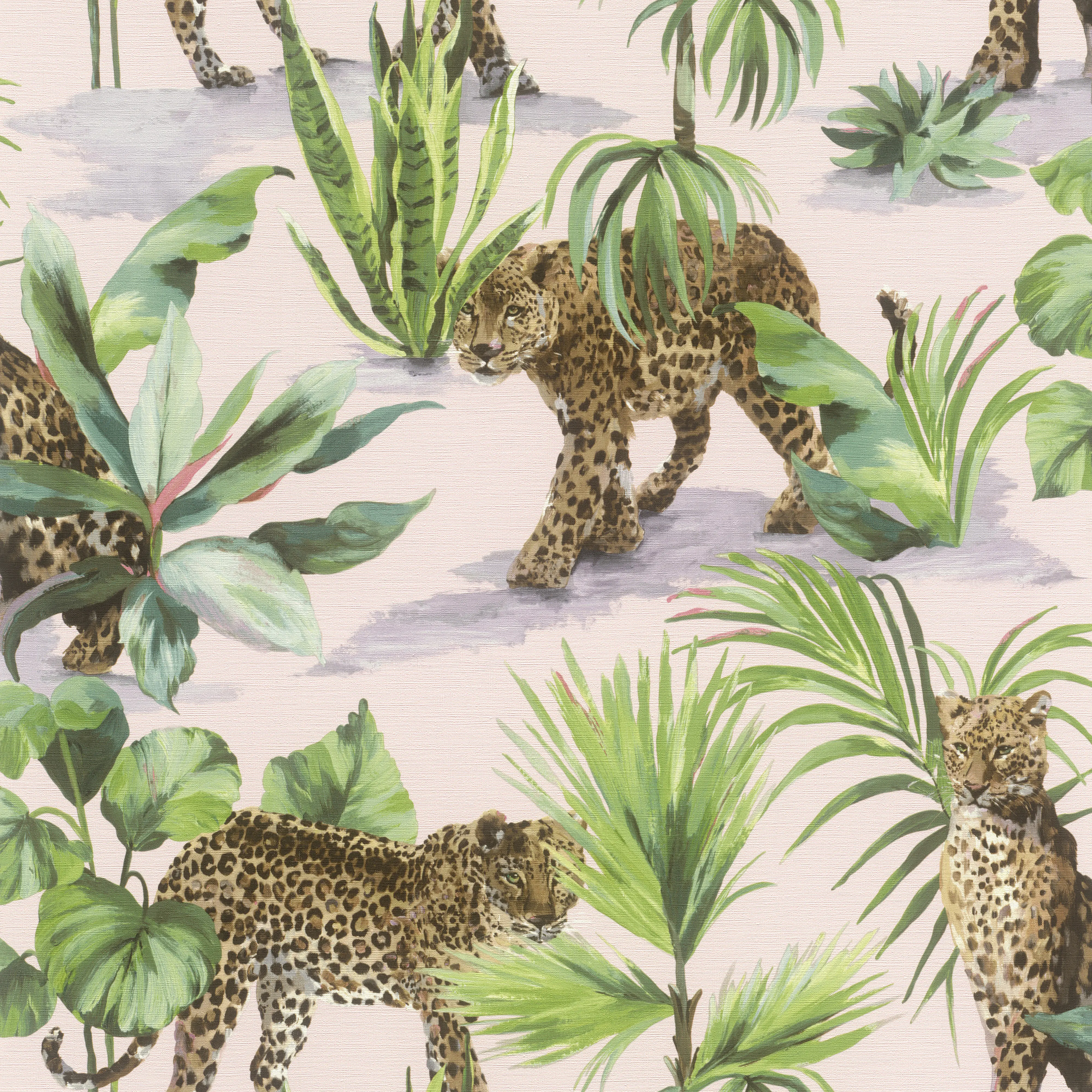 Tesa x Rasch selbstklebende Tapete Savanna Leopard braun grün 6 x 0,53 m 