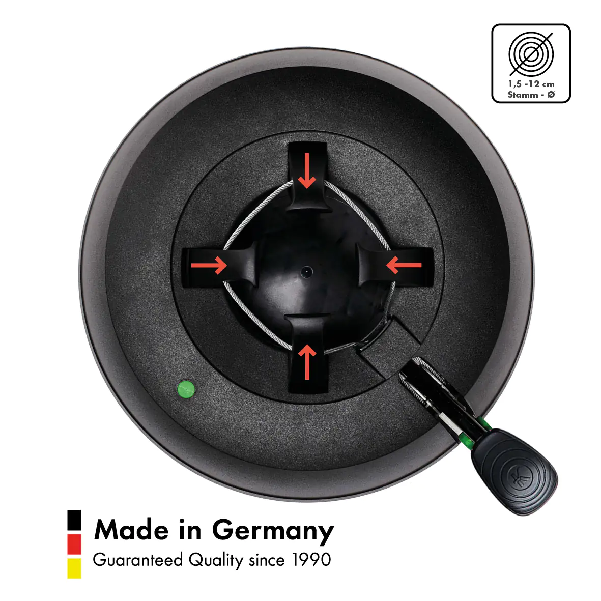 Krinner Christbaumständer GreenLine Comfort Grip M Stamm Ø: bis 12 cm