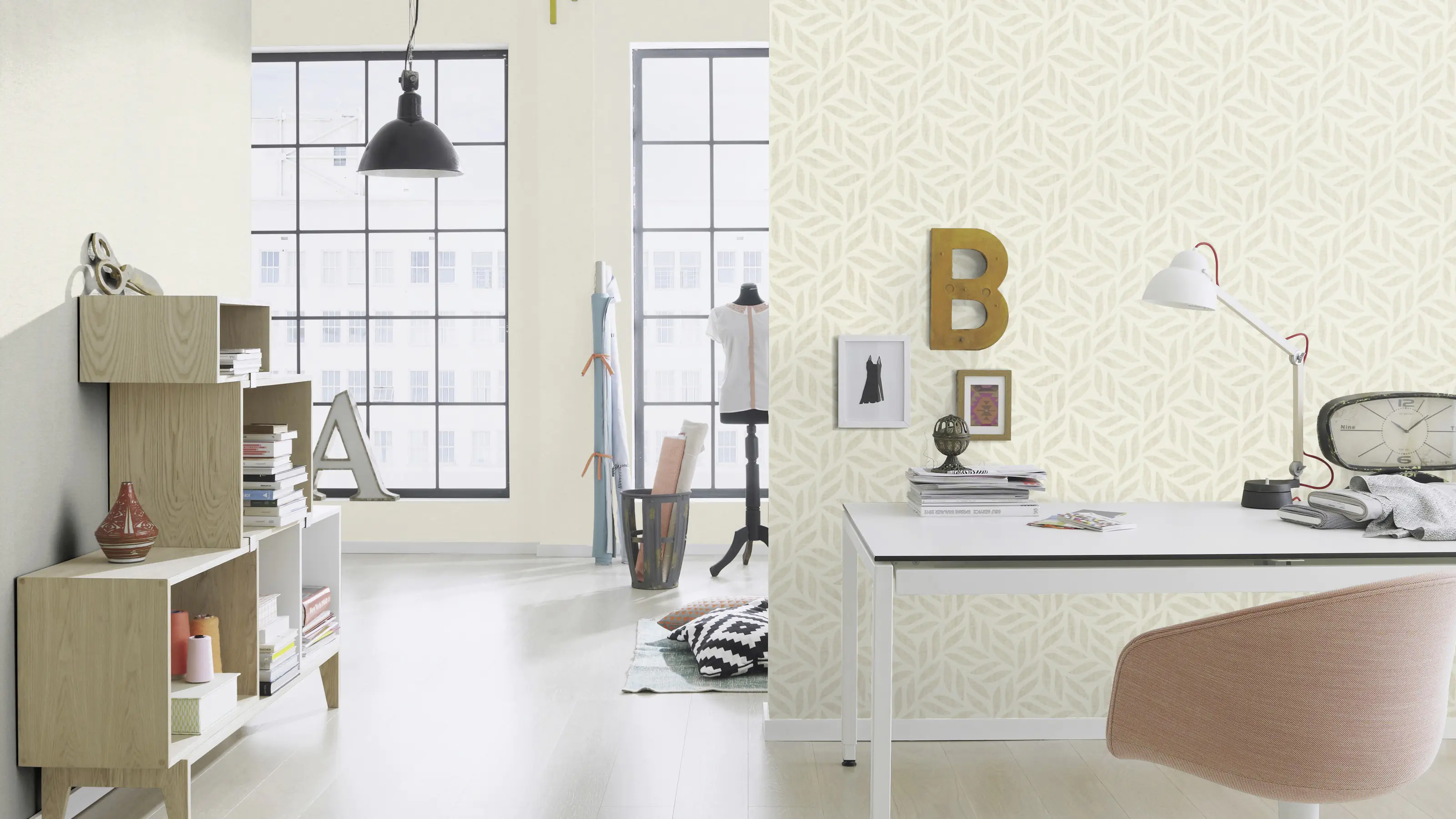 Rasch Vliestapete 448634 Florentine uni beige 10,05 x 0,53 m