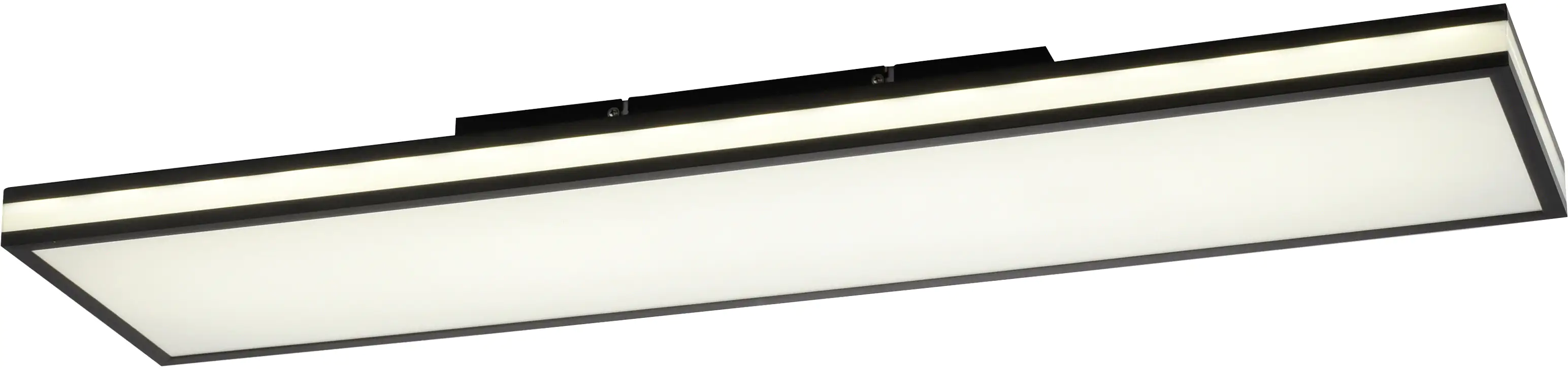 JustLight CCT LED Deckenleuchte Mario Black 101,5 x 26,5 cm dimmbar RGBW