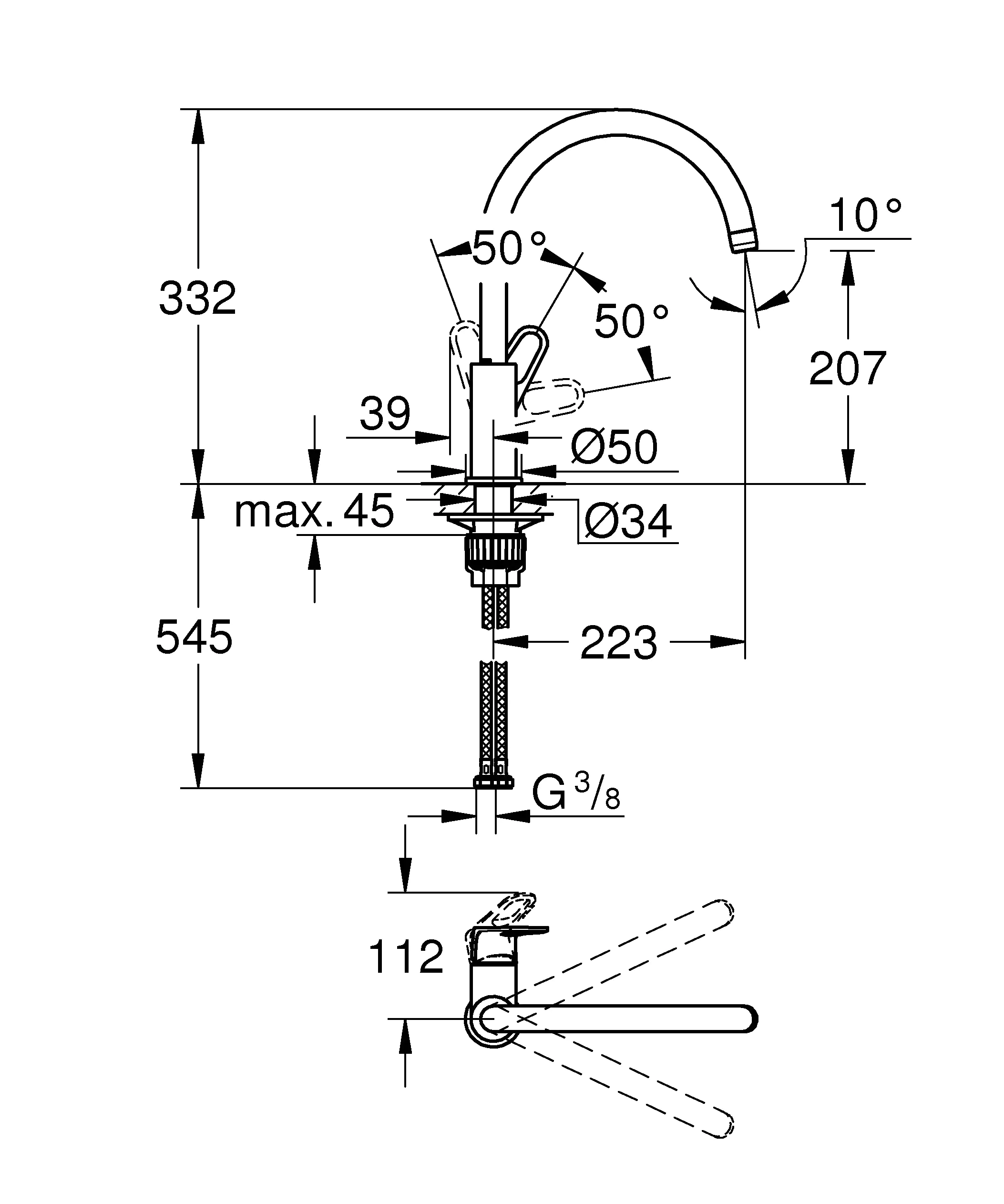 Grohe Küchenarmatur Start Flow