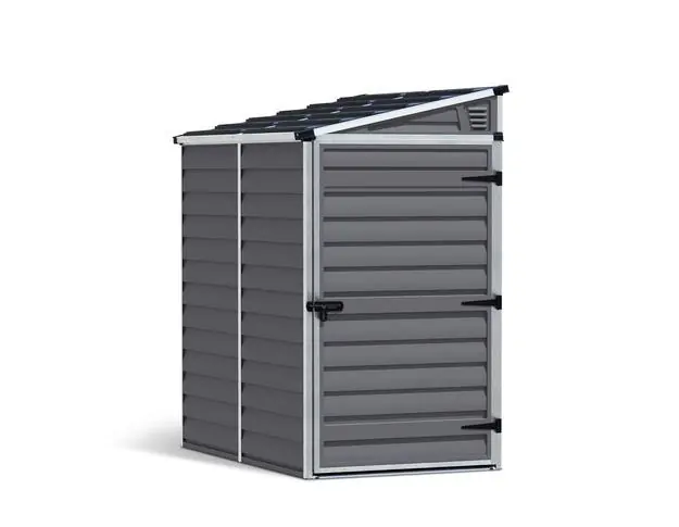 Canopia Gerätehaus Pent Alu grau 175 x 118 cm