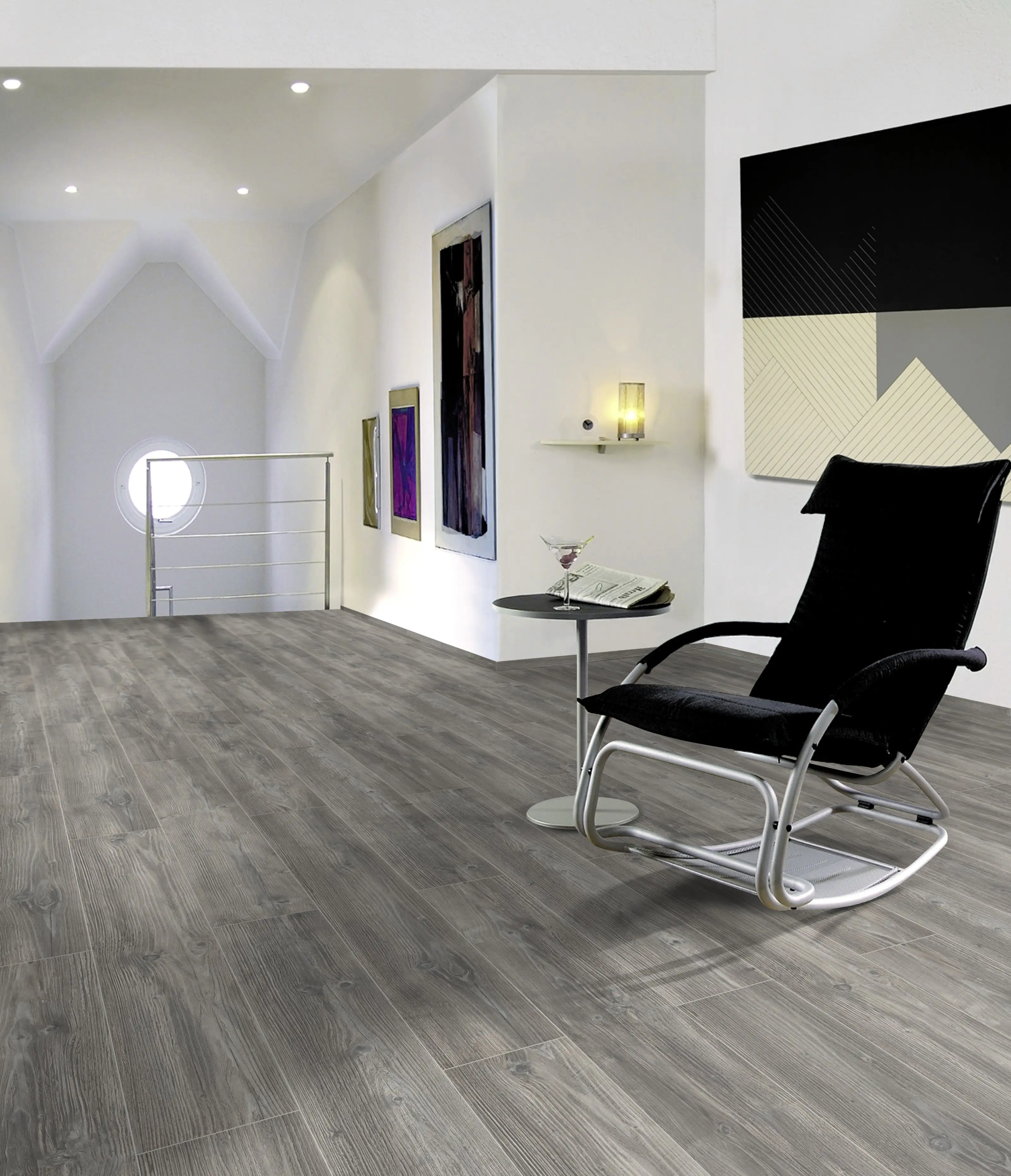 Classen Laminat 7 mm 4V 128,6 x 19,4 cm 7 mm Kiefer grau