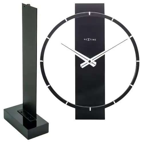 Nextime Tisch- Wanduhr Carl Small 34 x 27 cm schwarz